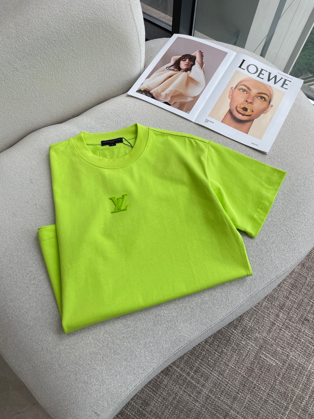 LV 26A Short-Sleeve T-Shirt Oversized Cotton 405966