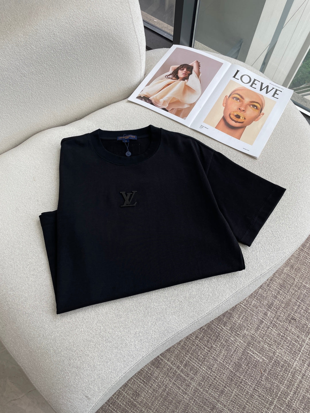 LV 26A Short-Sleeve T-Shirt Oversized Cotton 405966