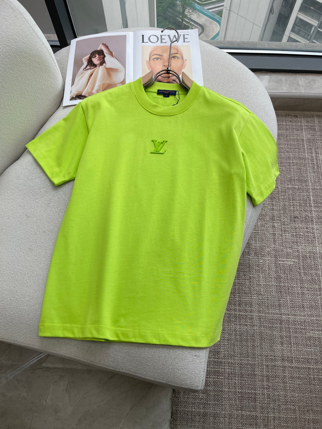 LV 26A Short-Sleeve T-Shirt Oversized Cotton 405966