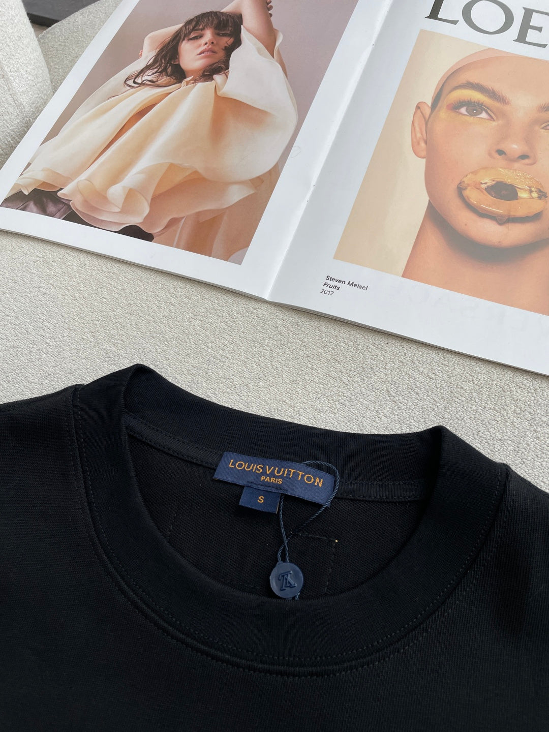 LV 26A Short-Sleeve T-Shirt Oversized Cotton 405966