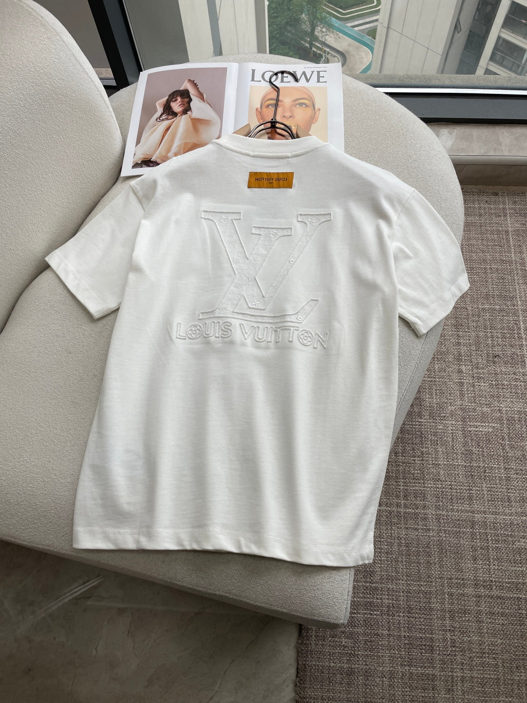 LV 26A Short-Sleeve T-Shirt Oversized Cotton 405967
