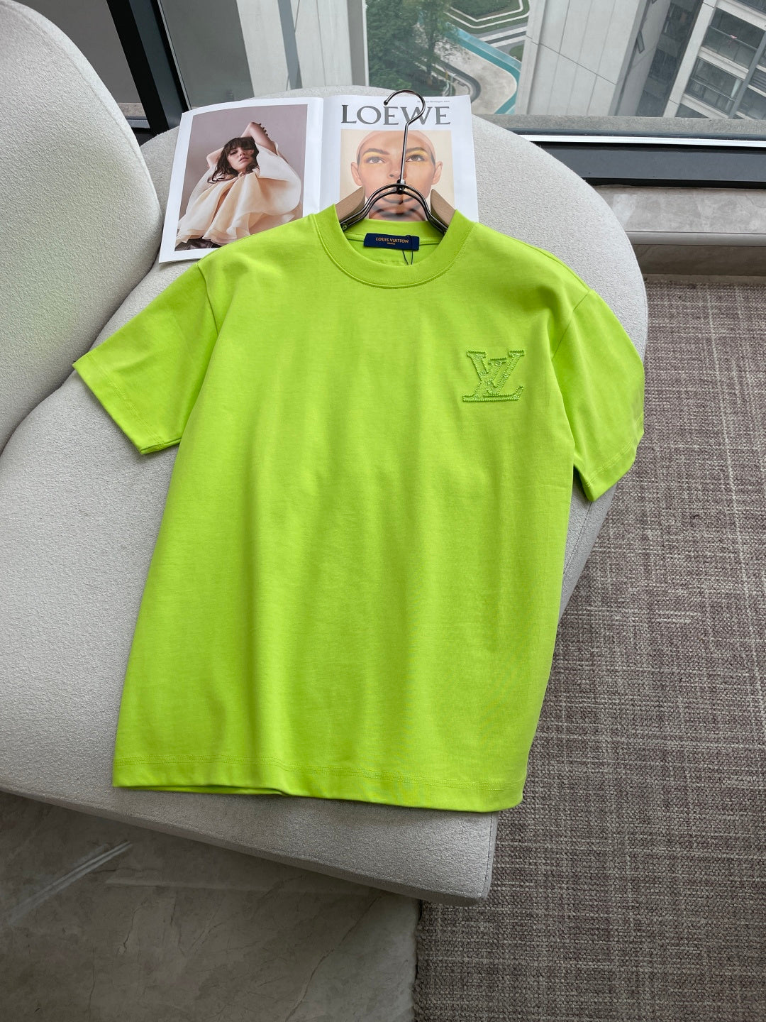 LV 26A Short-Sleeve T-Shirt Oversized Cotton 405967