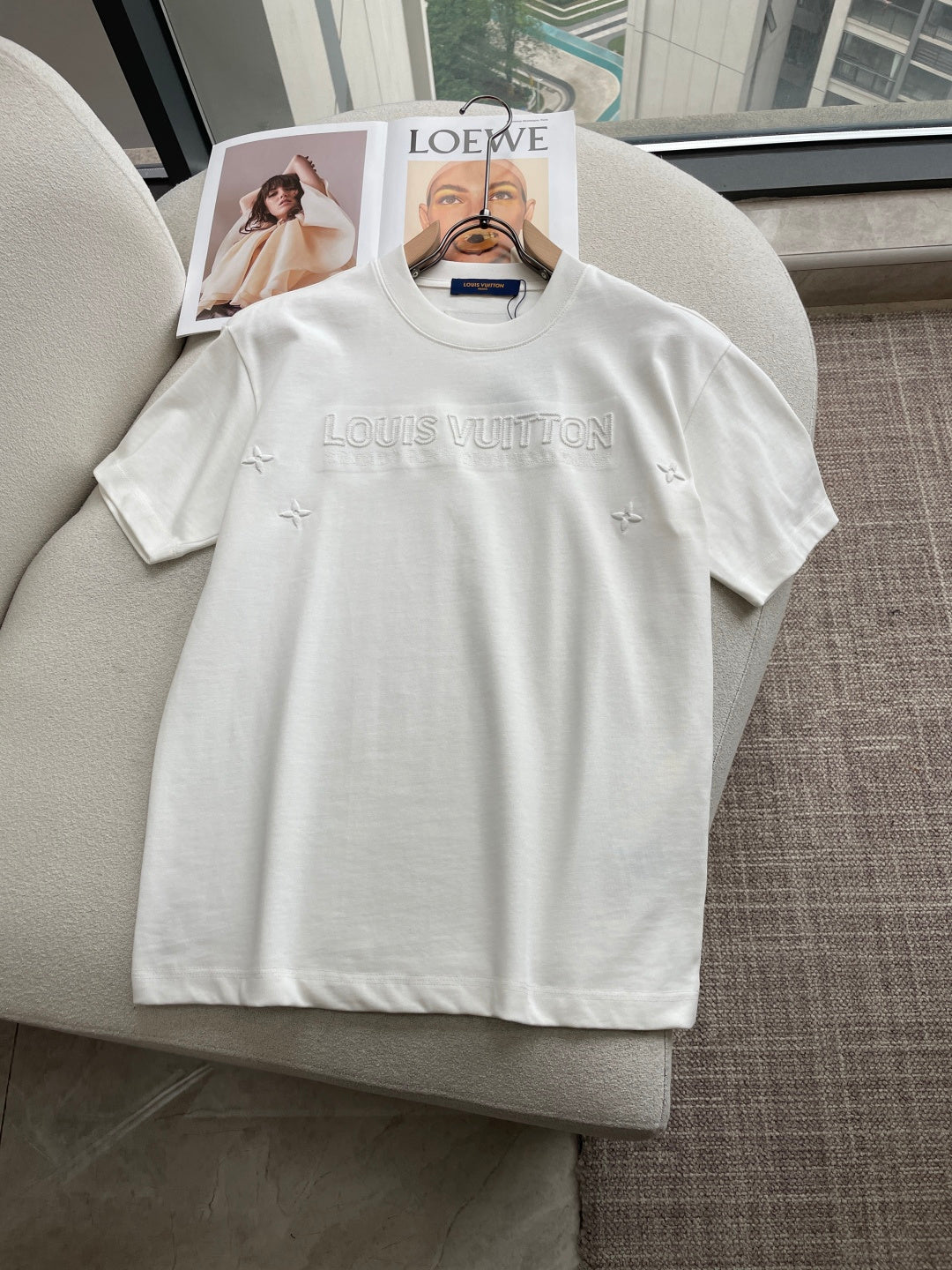 LV 26A Short-Sleeve T-Shirt Oversized Cotton 405968