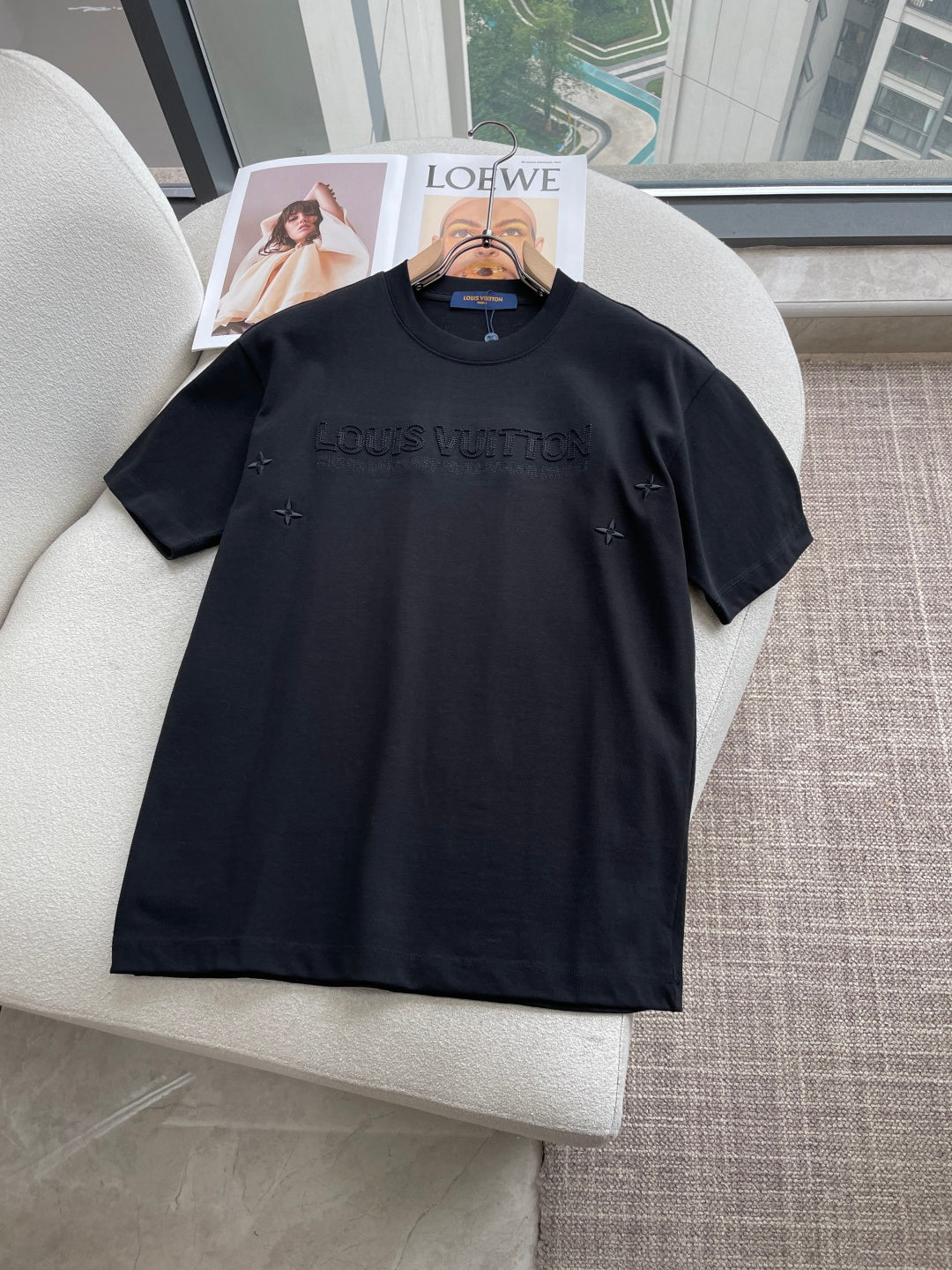 LV 26A Short-Sleeve T-Shirt Oversized Cotton 405968