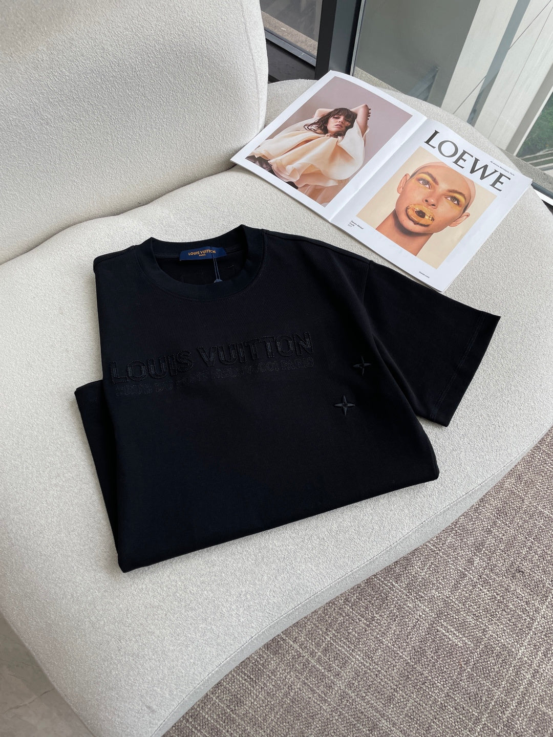 LV 26A Short-Sleeve T-Shirt Oversized Cotton 405968