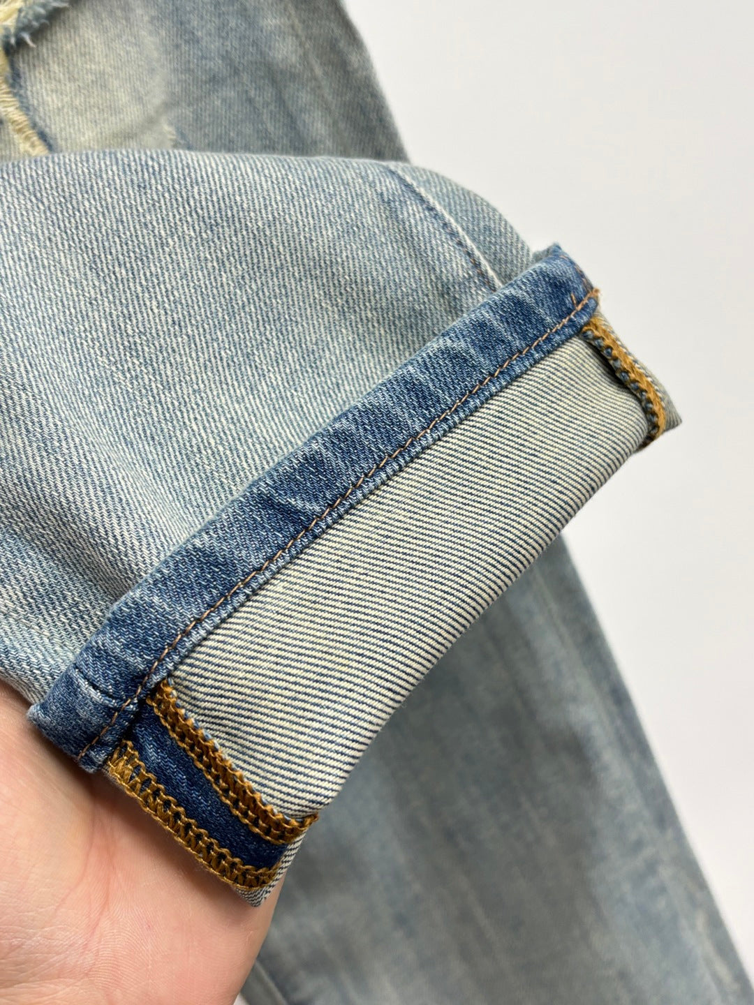 Fendi 2026 Men's Jeans Light Blue Denim 825236