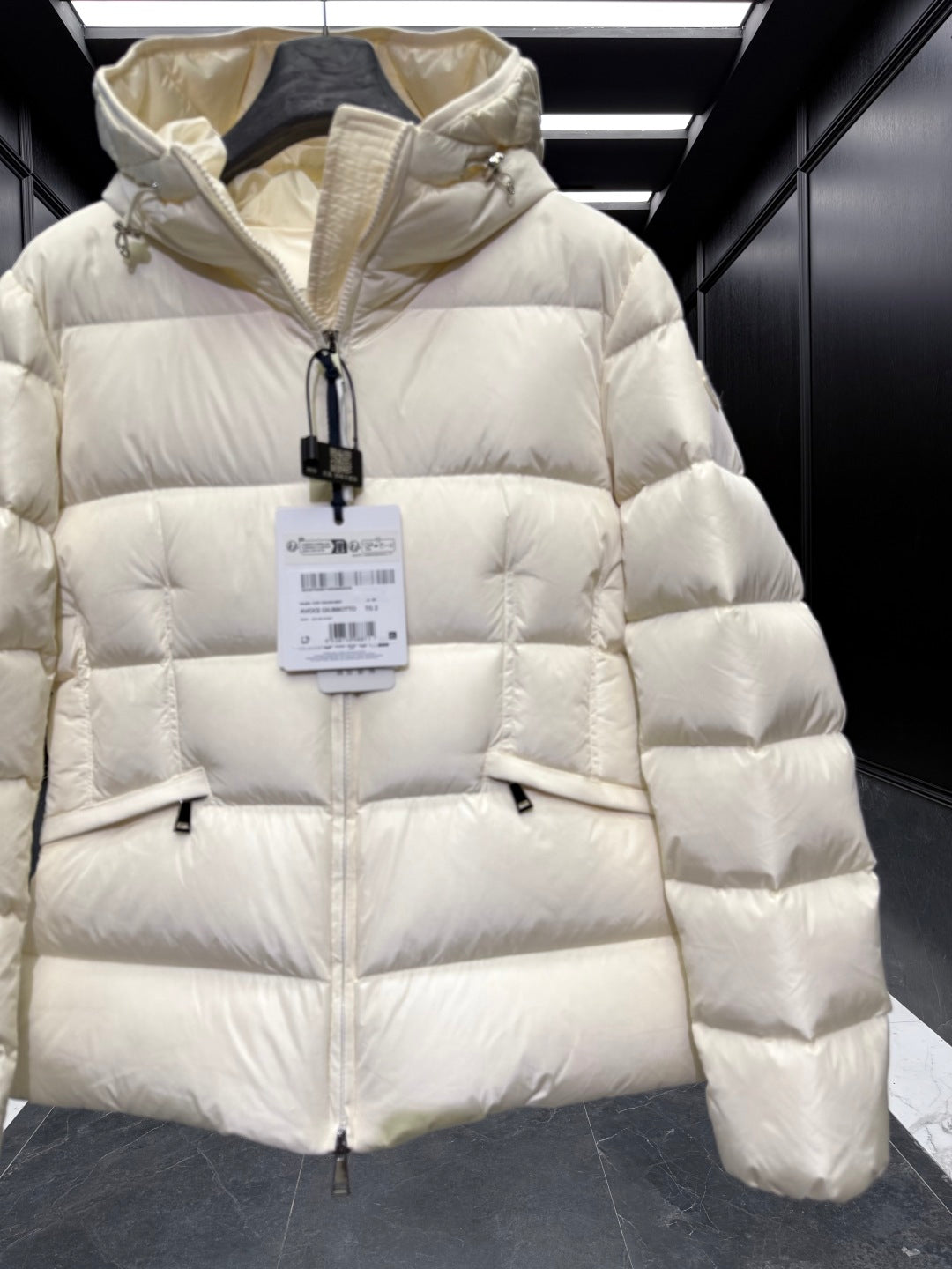 MC 25 Down Jacket Ivory White Polyester 0019