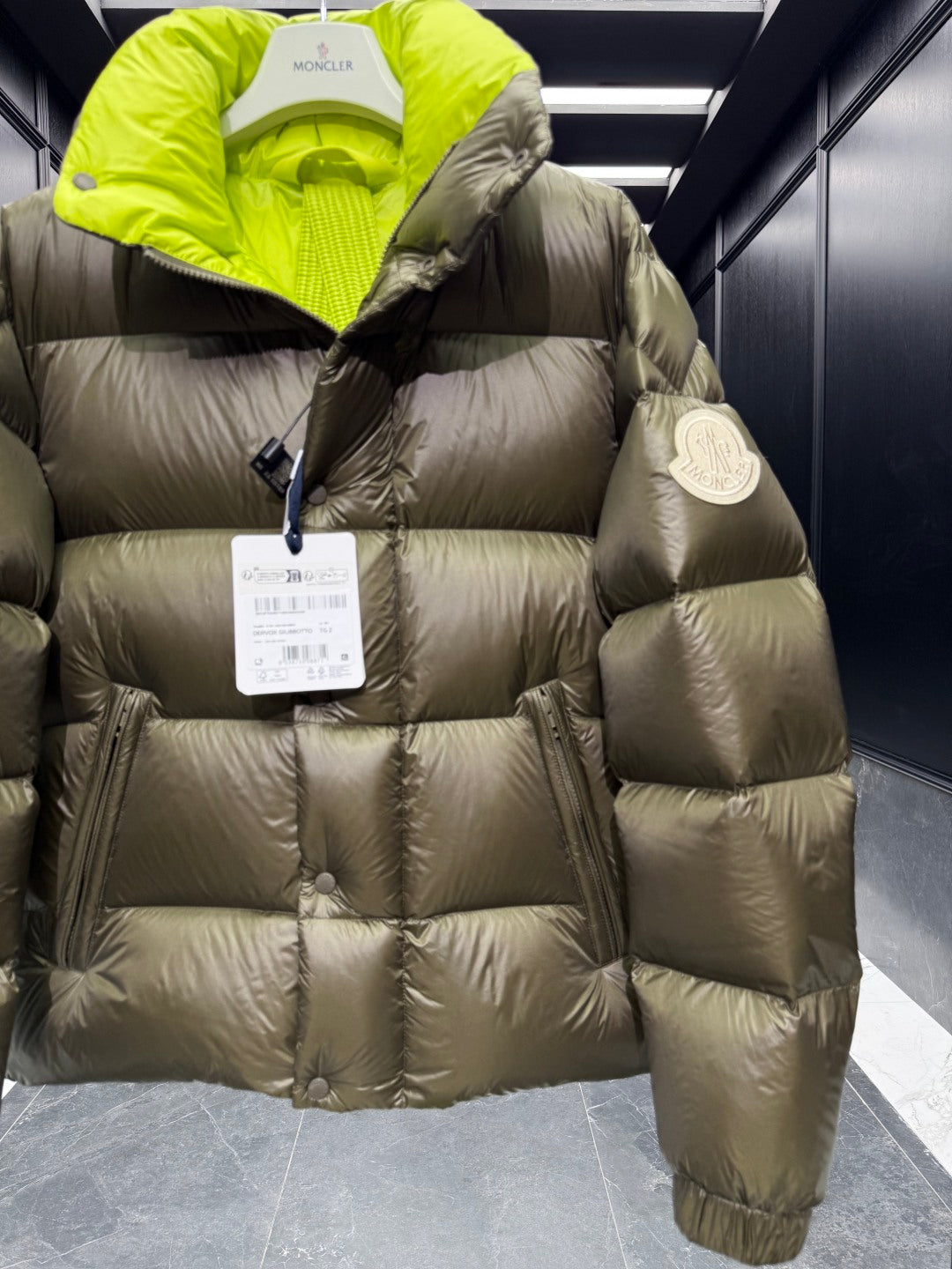 MC 25 Down Jacket Moss Green Polyester 0011