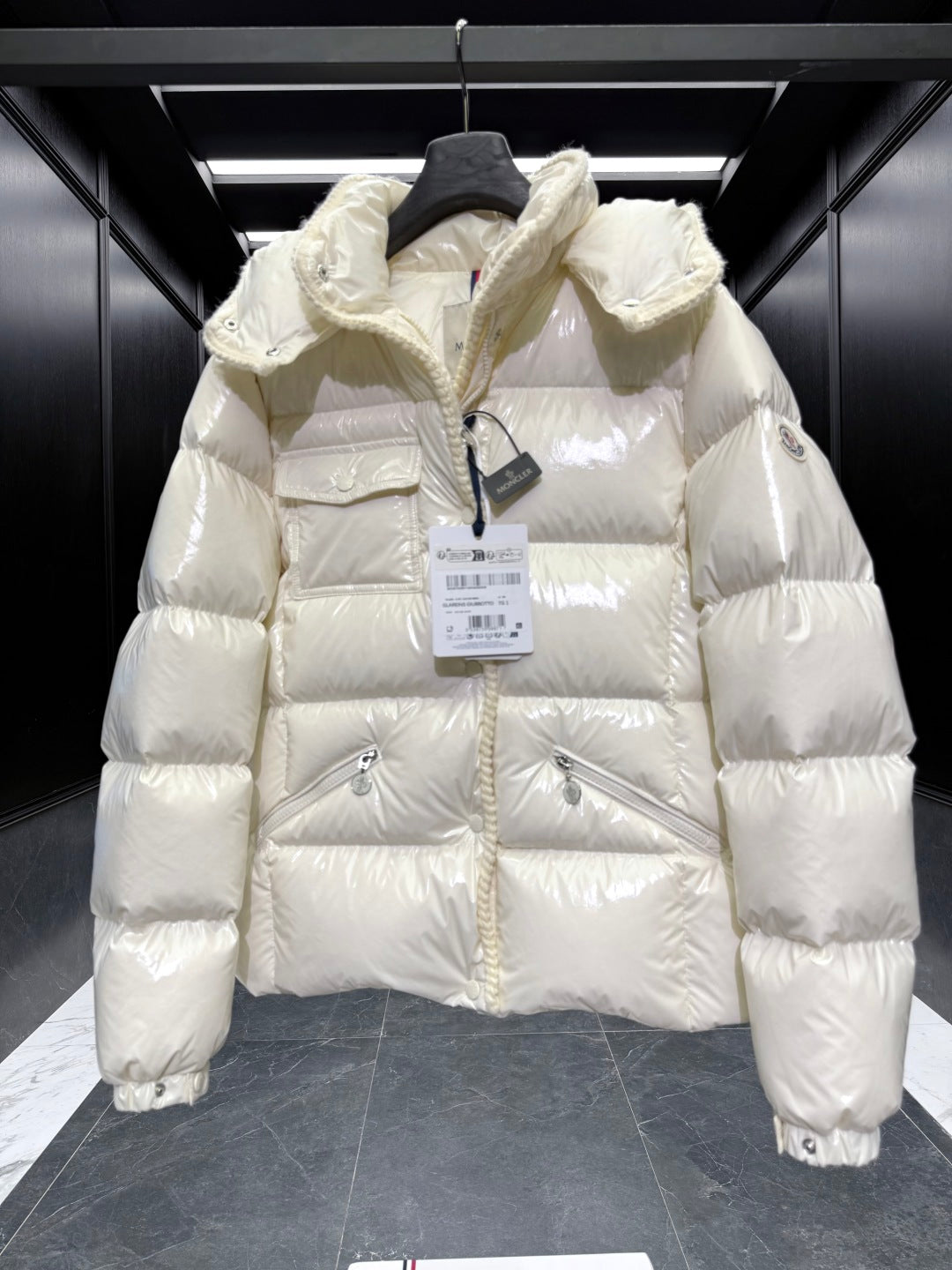 MC 25 Down Jacket Glossy White Polyester 0013