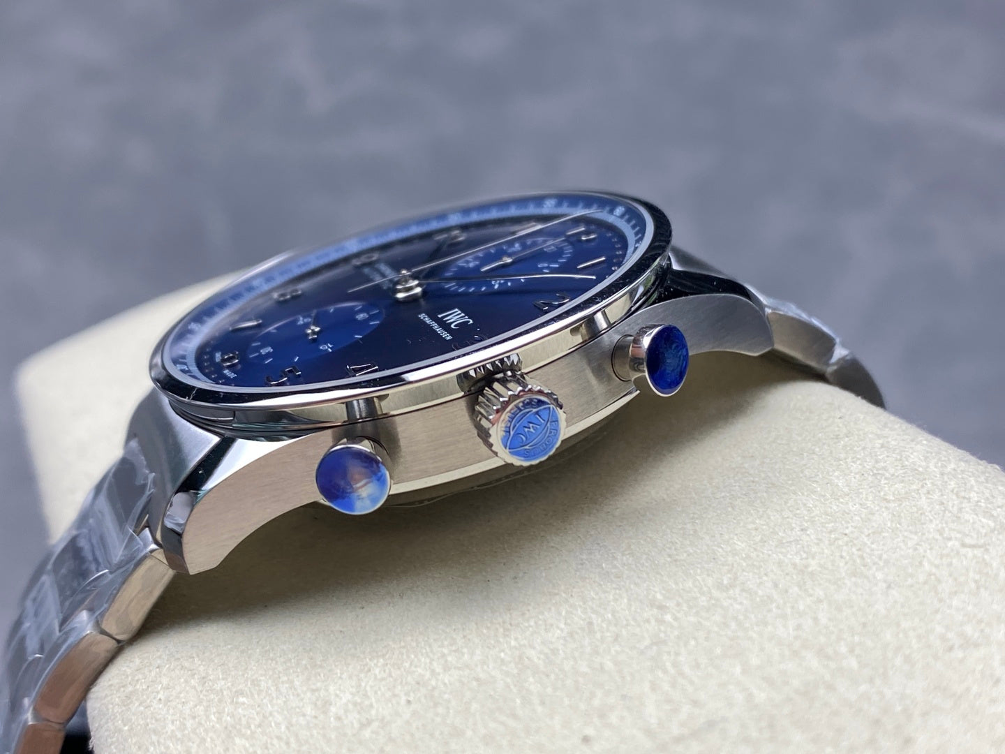IWC Portuguese 41mm Blue Dial Silver Numerals Steel Case