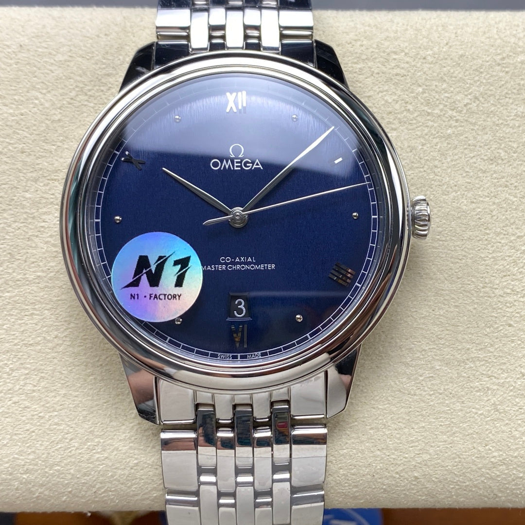 Omega De Ville Prestige Co-Axial Master Chronometer 41mm Blue Dial Watch