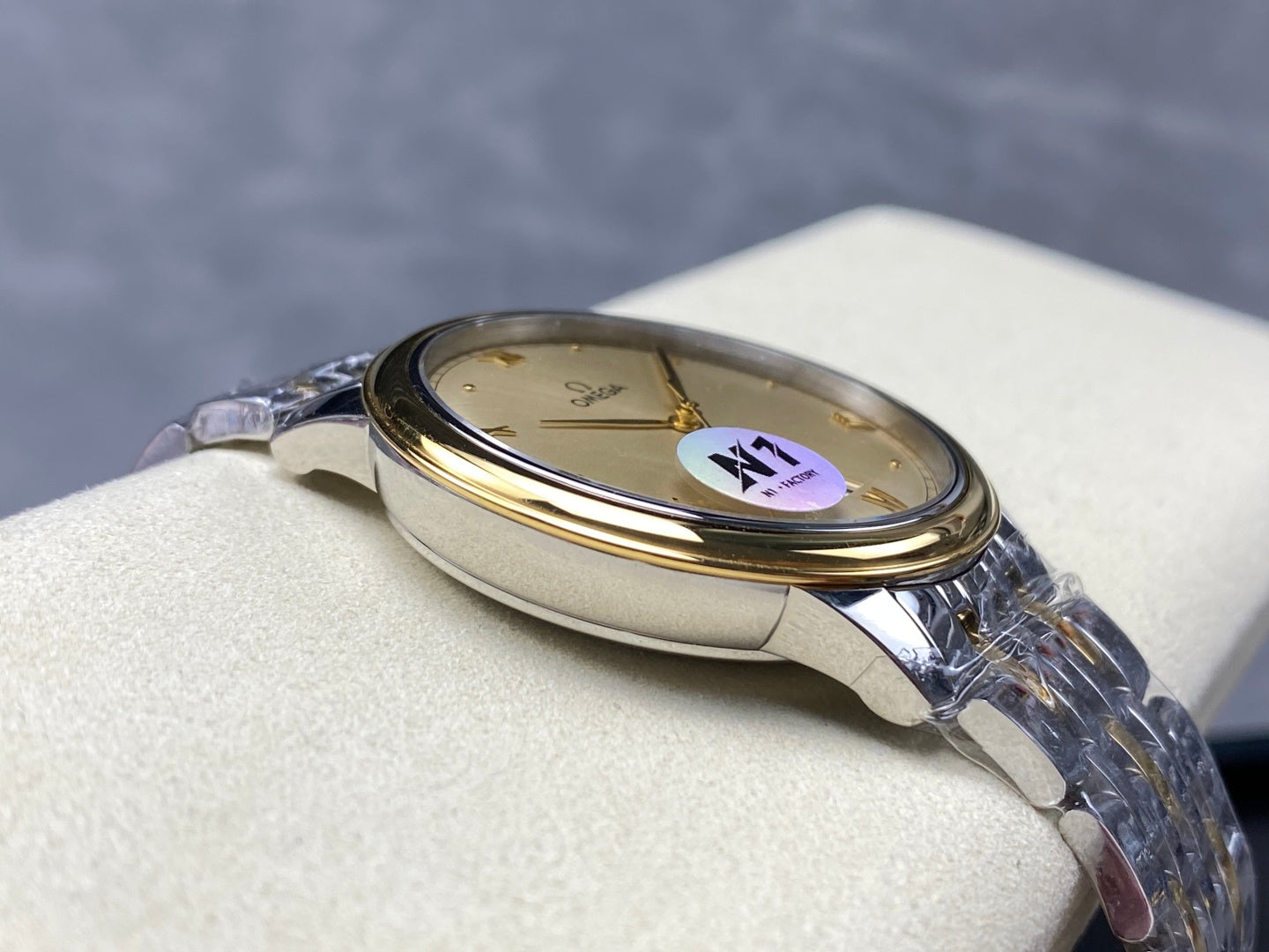 Omega De Ville Prestige Co-Axial Master Chronometer 41mm Gold Dial Watch