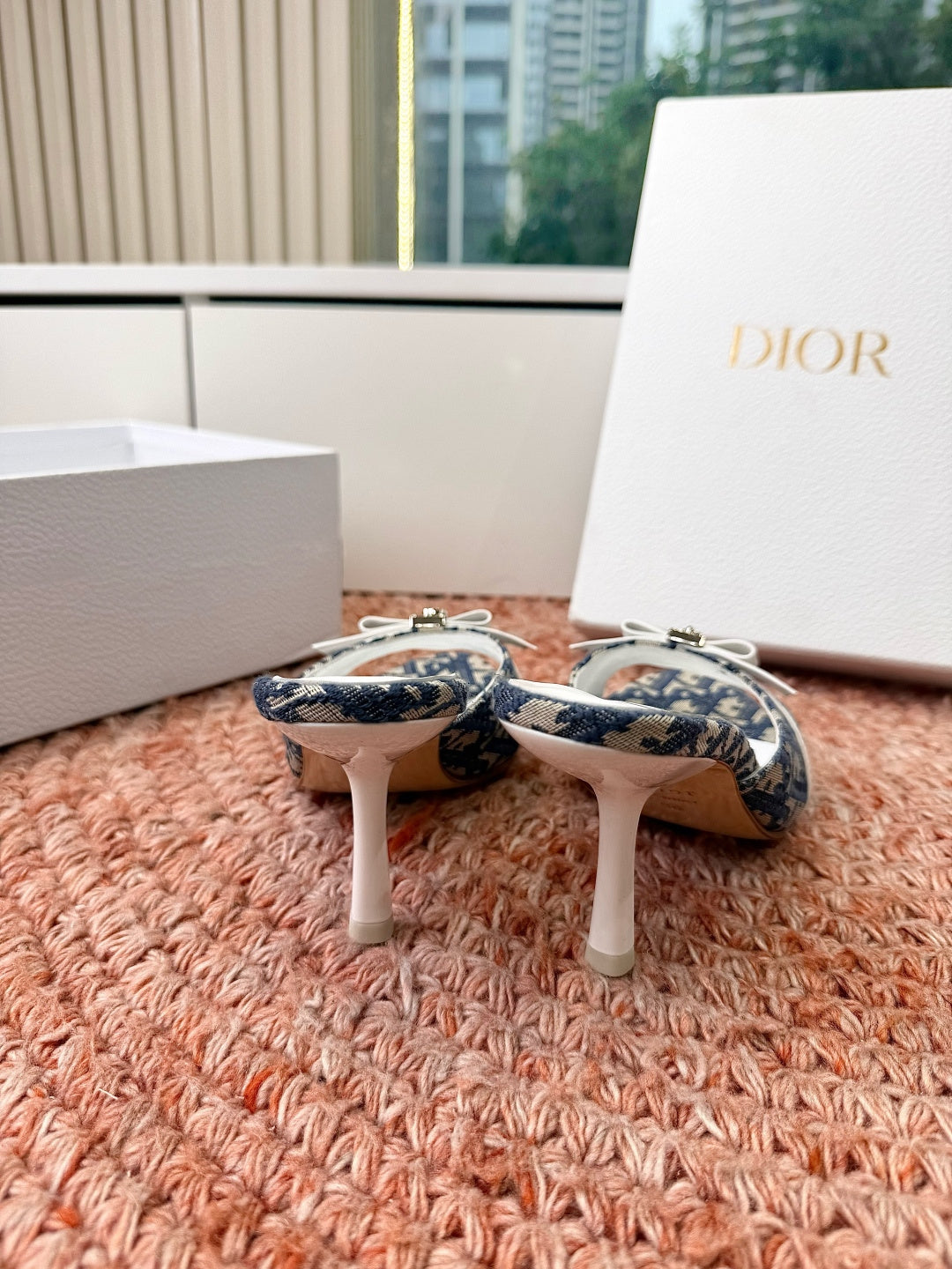Dior 2026 Cross-Strap Sandal 70mm Canvas Leather 846603