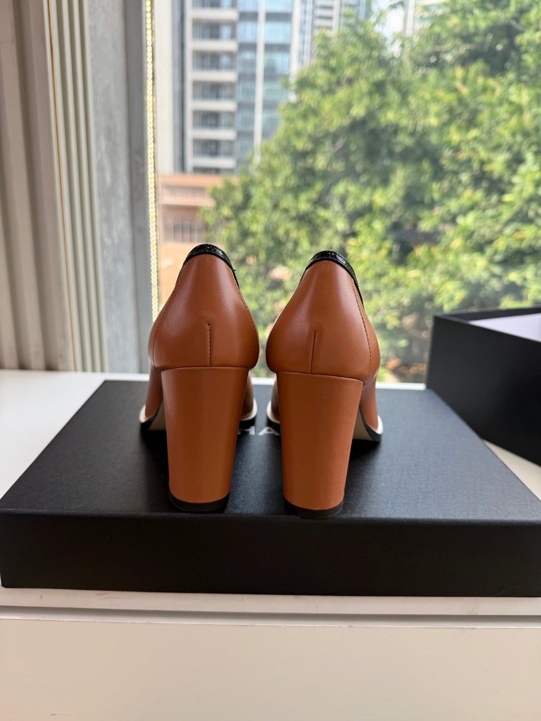 Chanel 2026 Two-Tone Pumps 80mm Leather 197190
