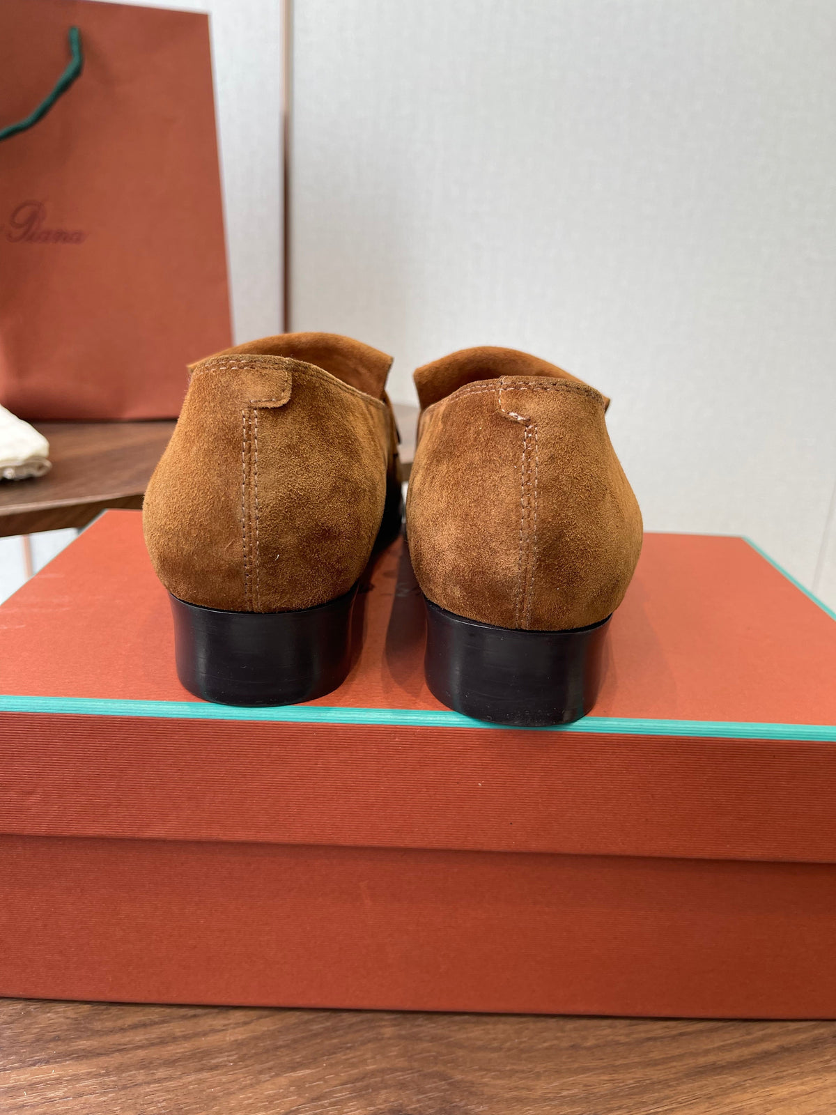 LP 26SS Loafers Camel Suede 579617