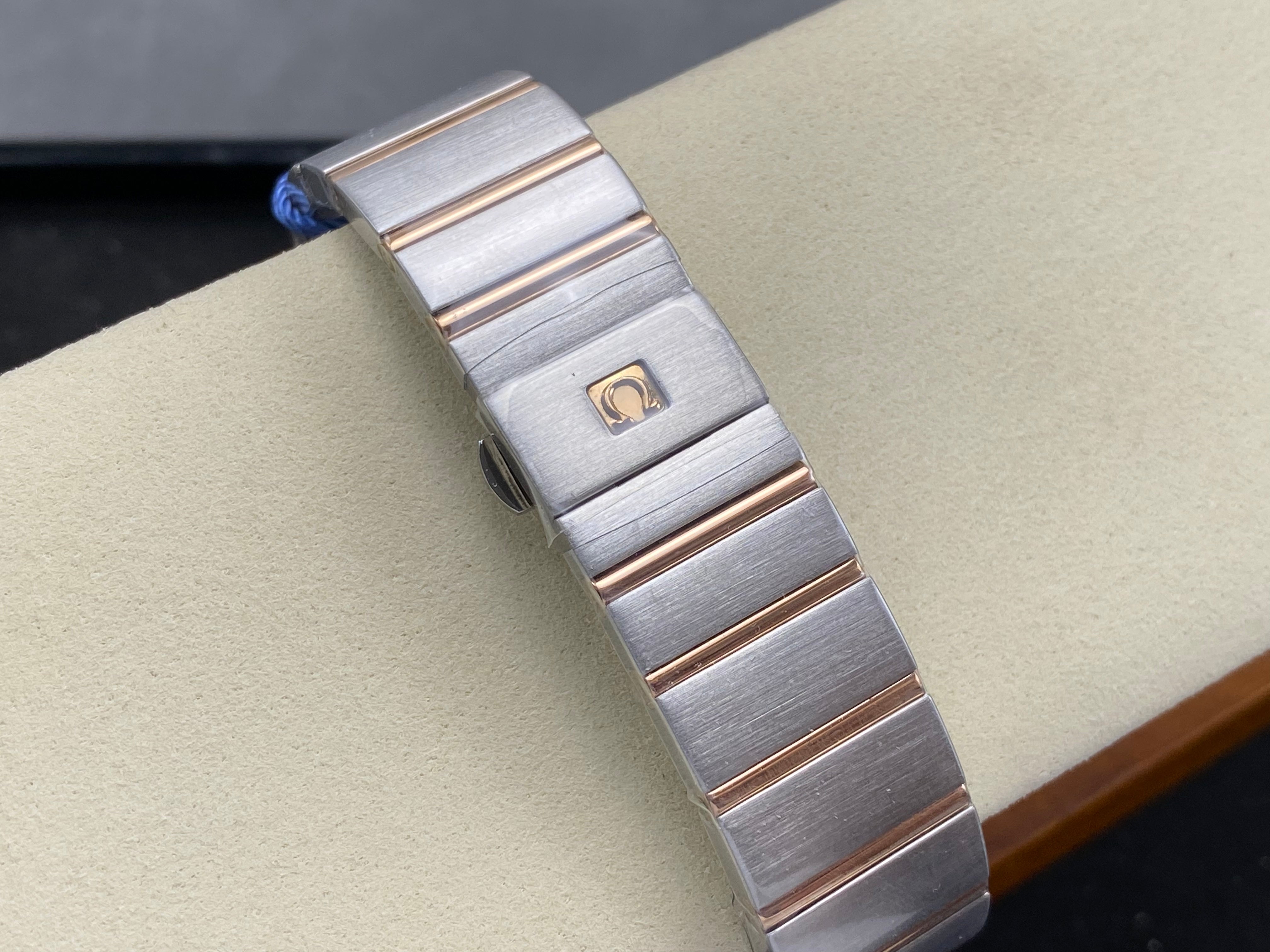 Omega Constellation Co-Axial Chronometer 38mm Pink Gold Steel Case Brown Dial