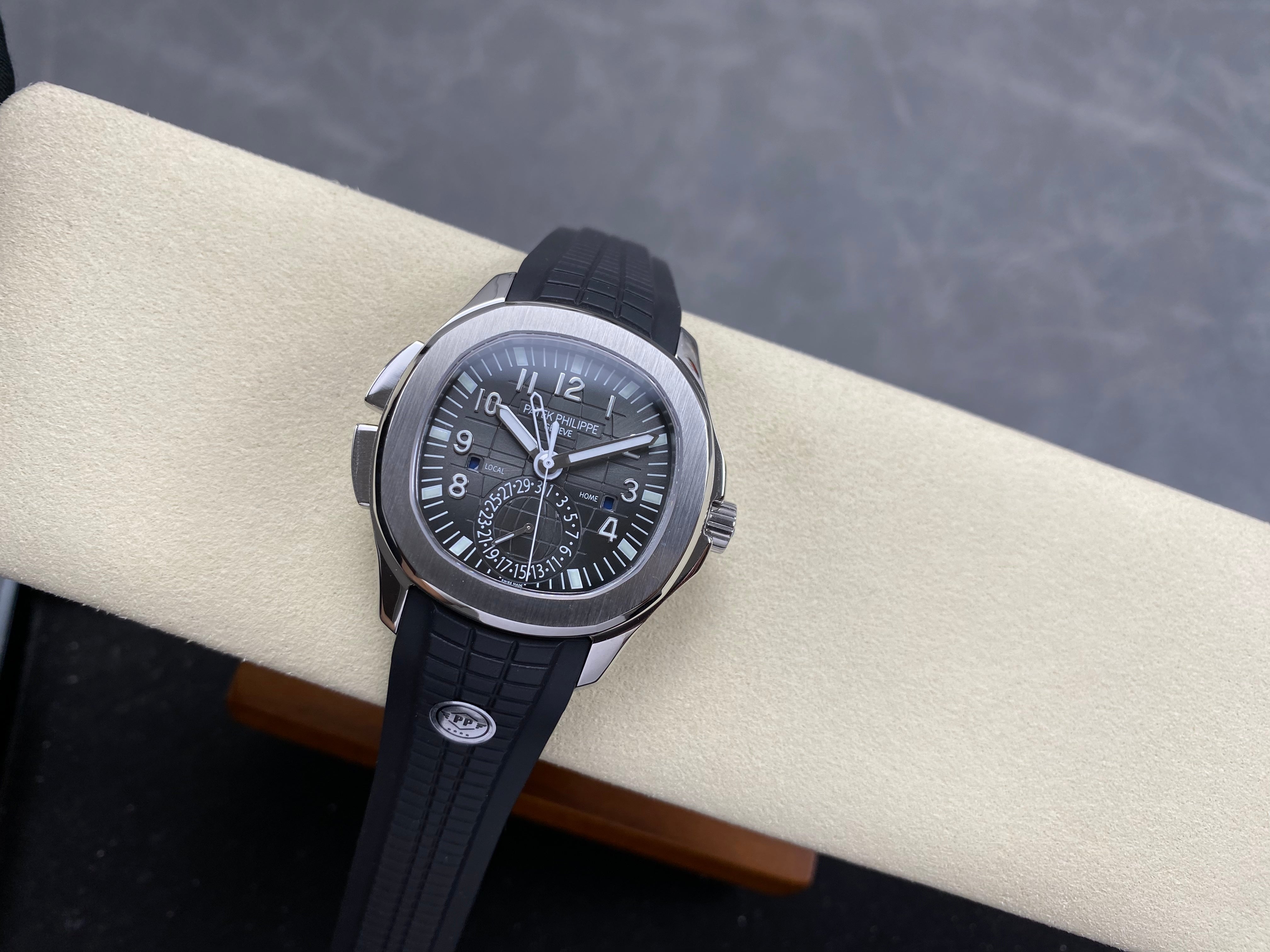 Patek Philippe Aquanaut Travel Time 40mm Black Dial Steel Case