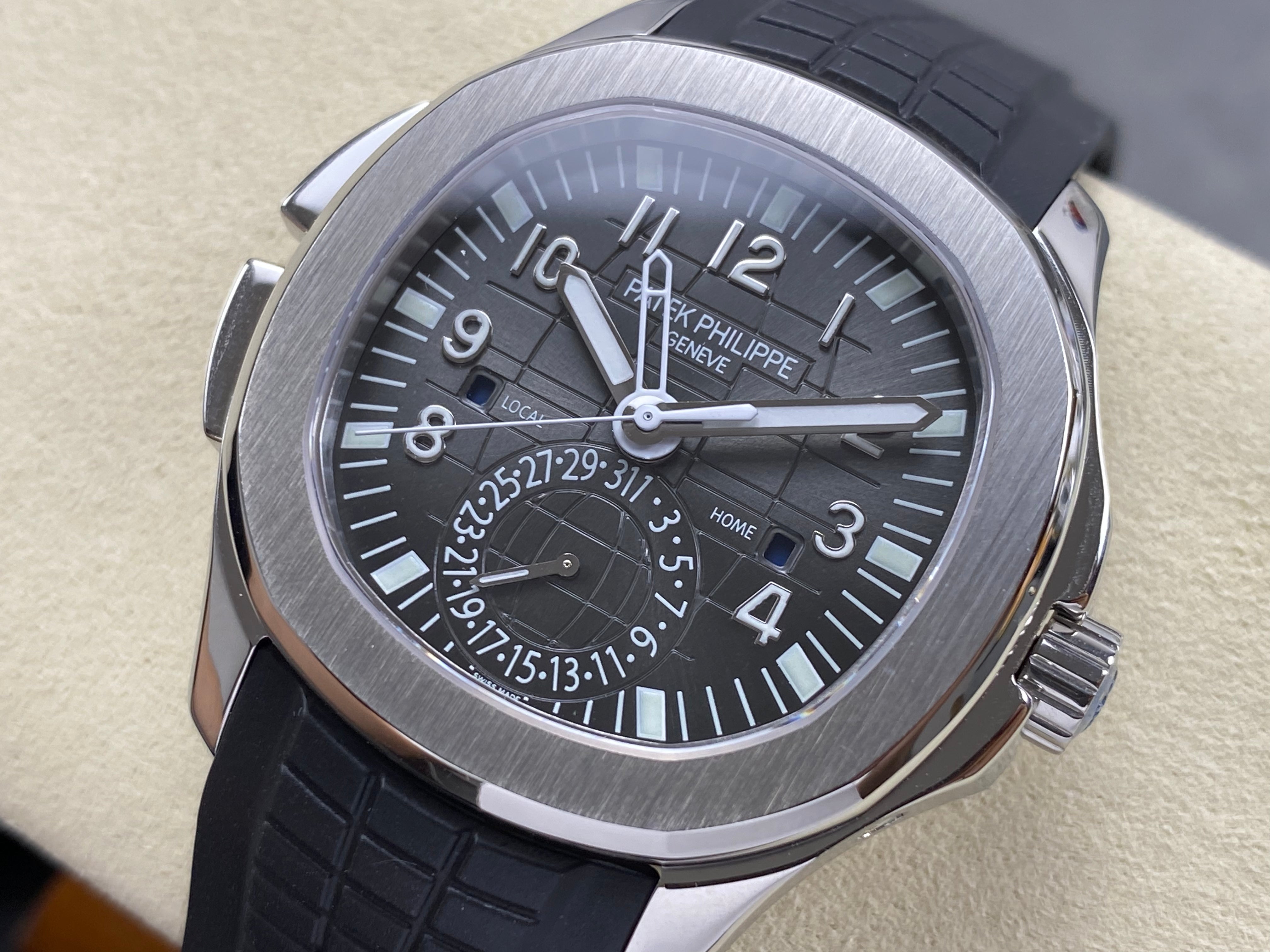 Patek Philippe Aquanaut Travel Time 40mm Black Dial Steel Case