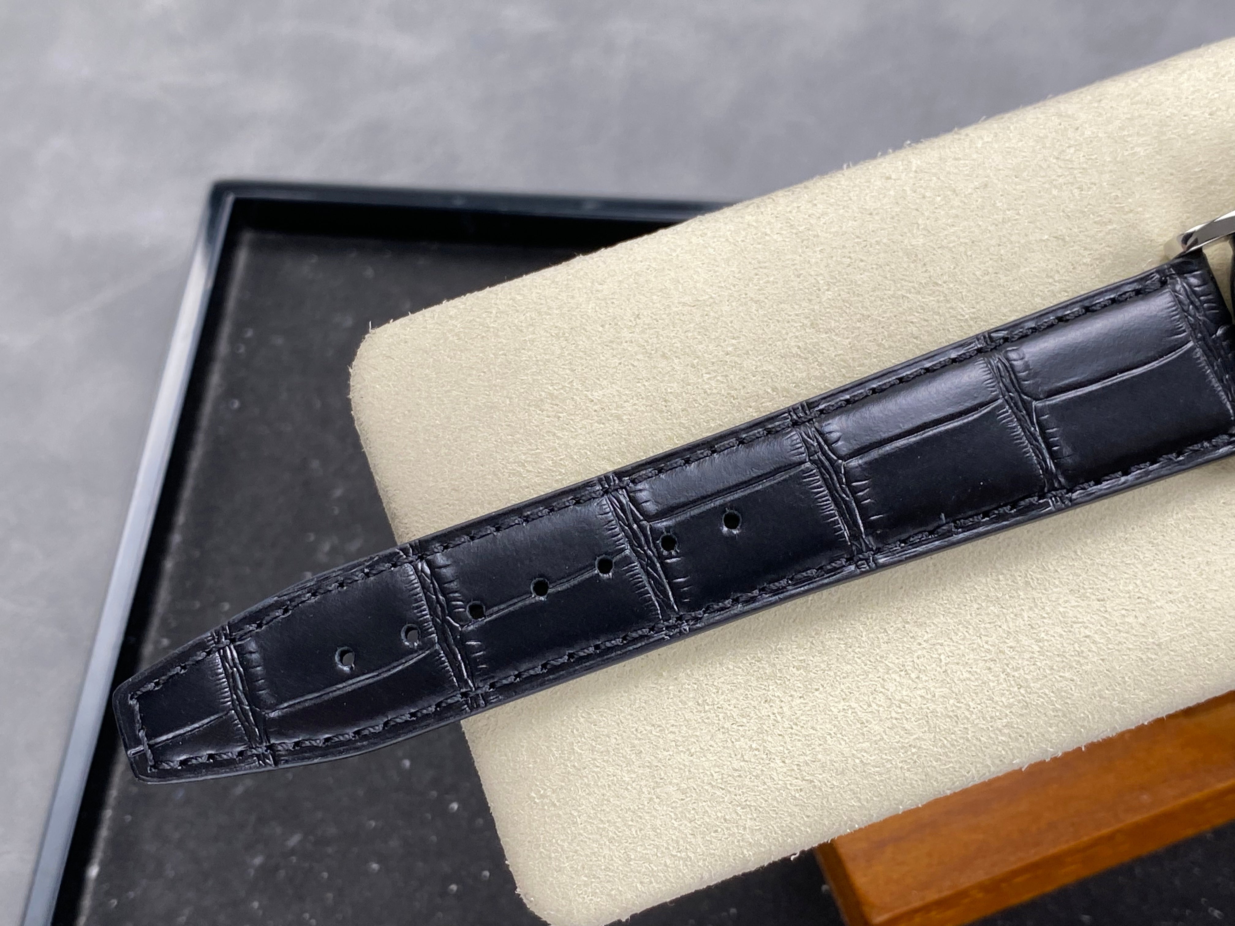 IWC Portofino 41mm Cream Dial Black Leather Strap