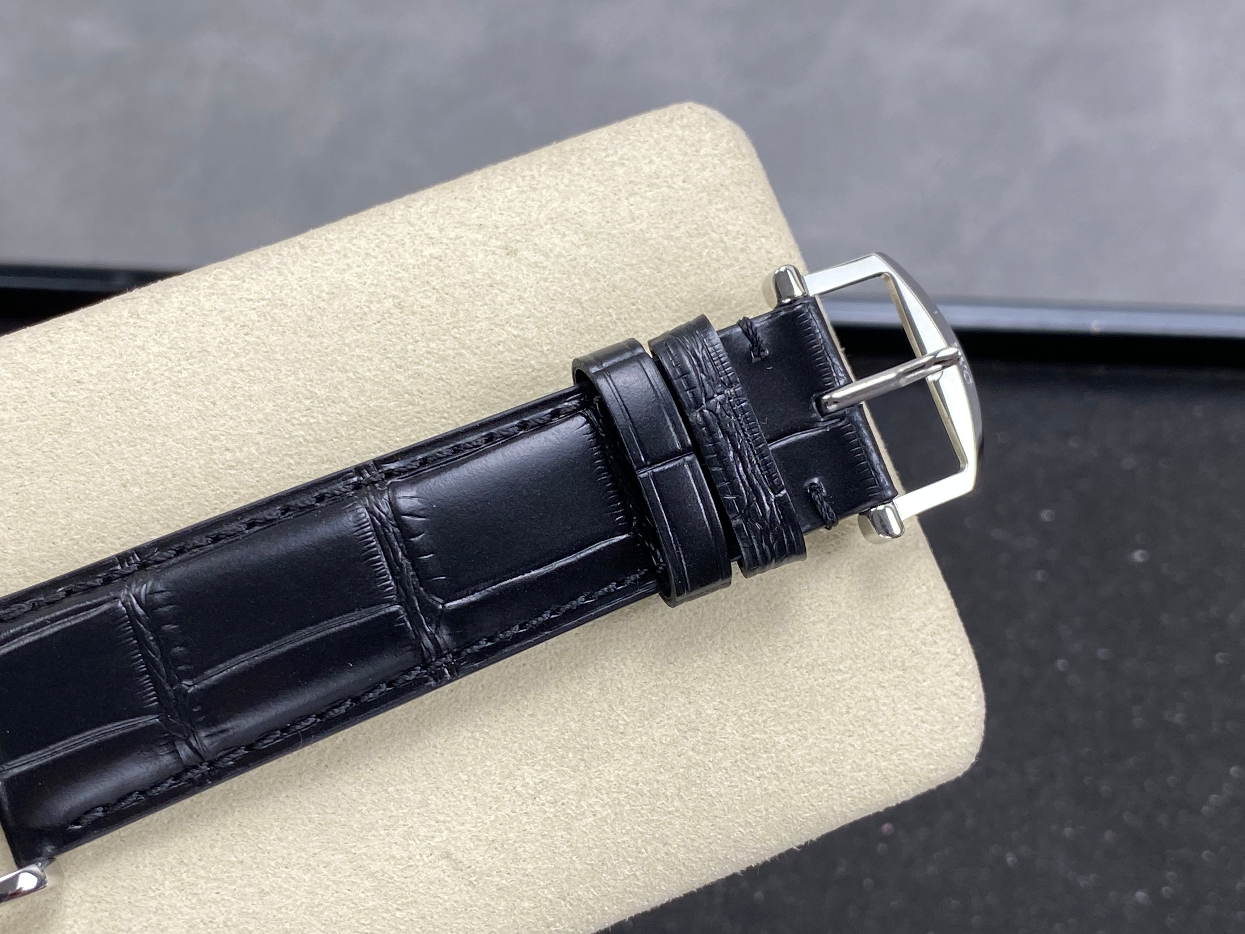 IWC Portofino 41mm Cream Dial Black Leather Strap