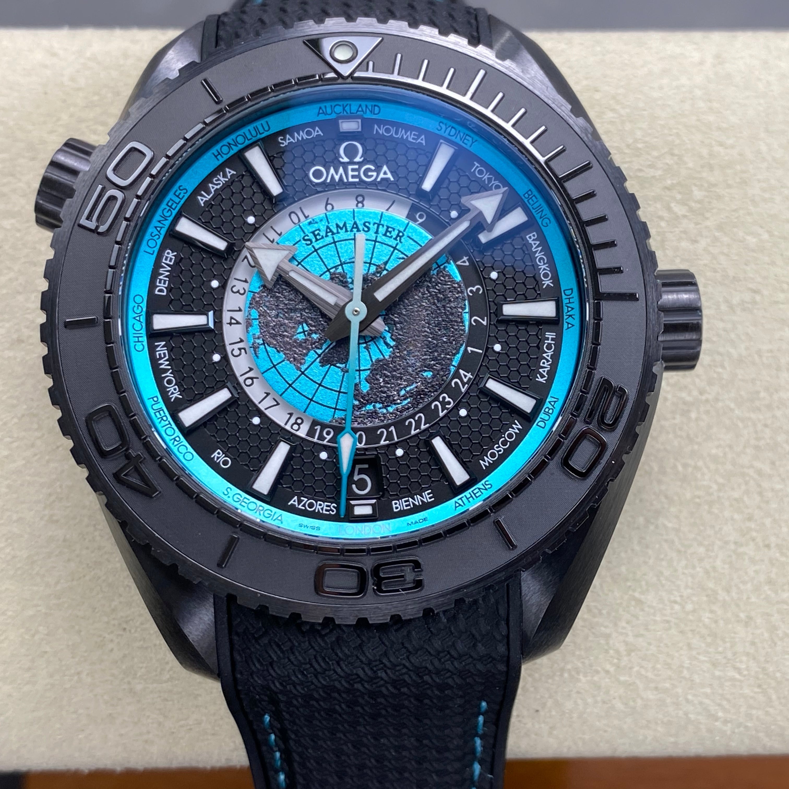 Omega Seamaster Planet Ocean Worldtimer 44mm Watch