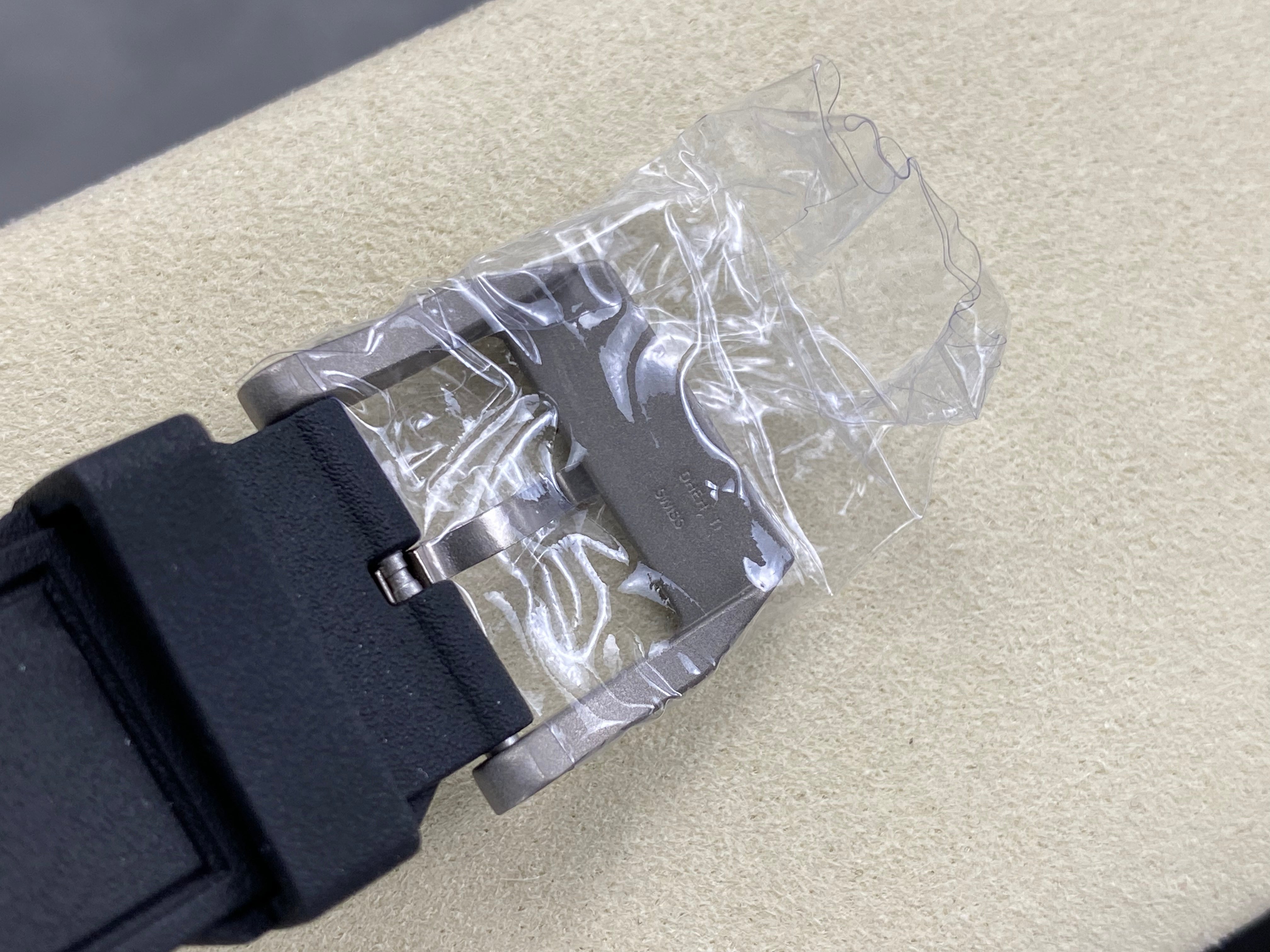 IWC Pilot's Chronograph 42 Black Dial Black Case Rubber Strap