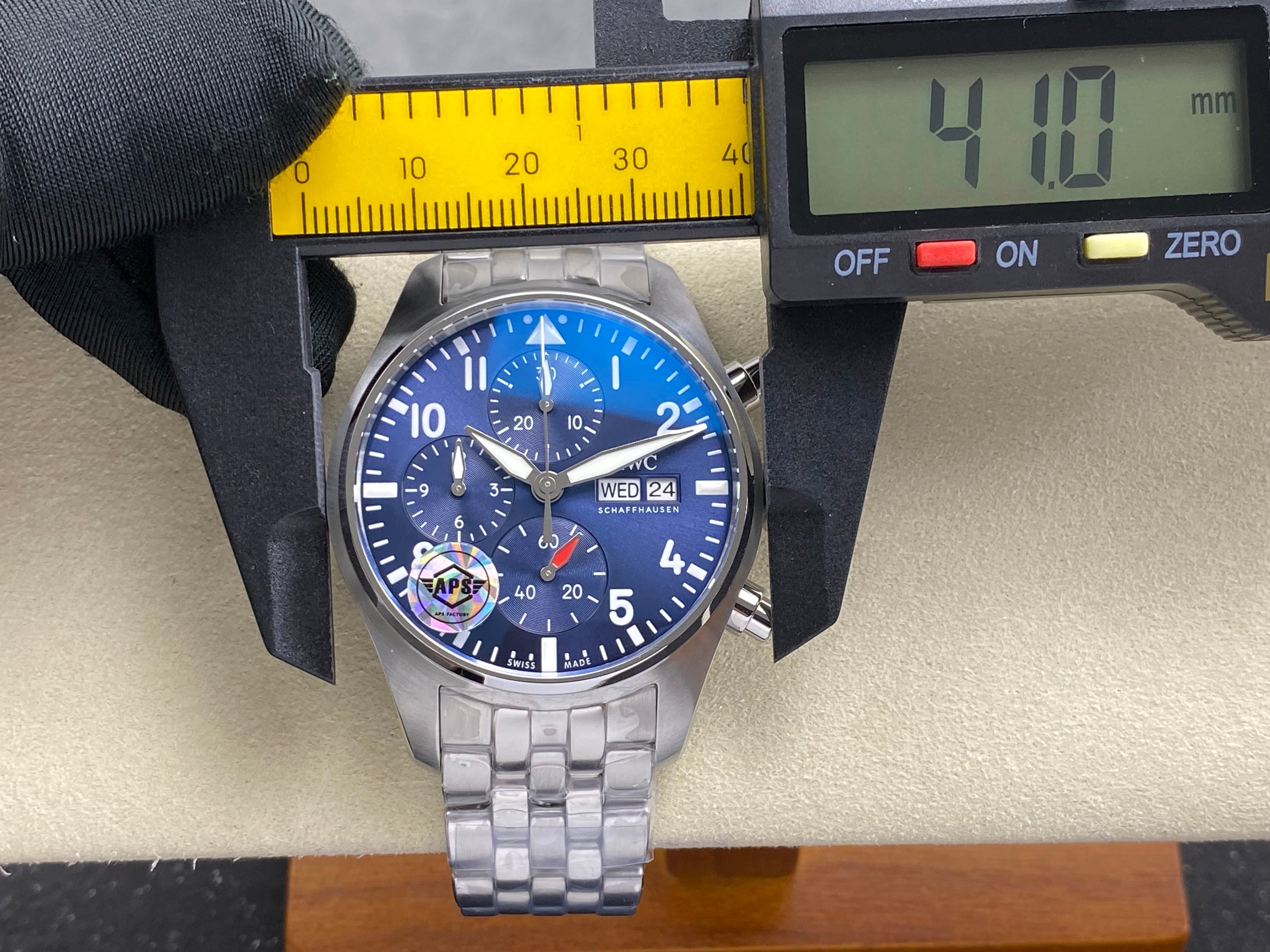 IWC Pilot's Chronograph 41 Blue Dial Steel Case