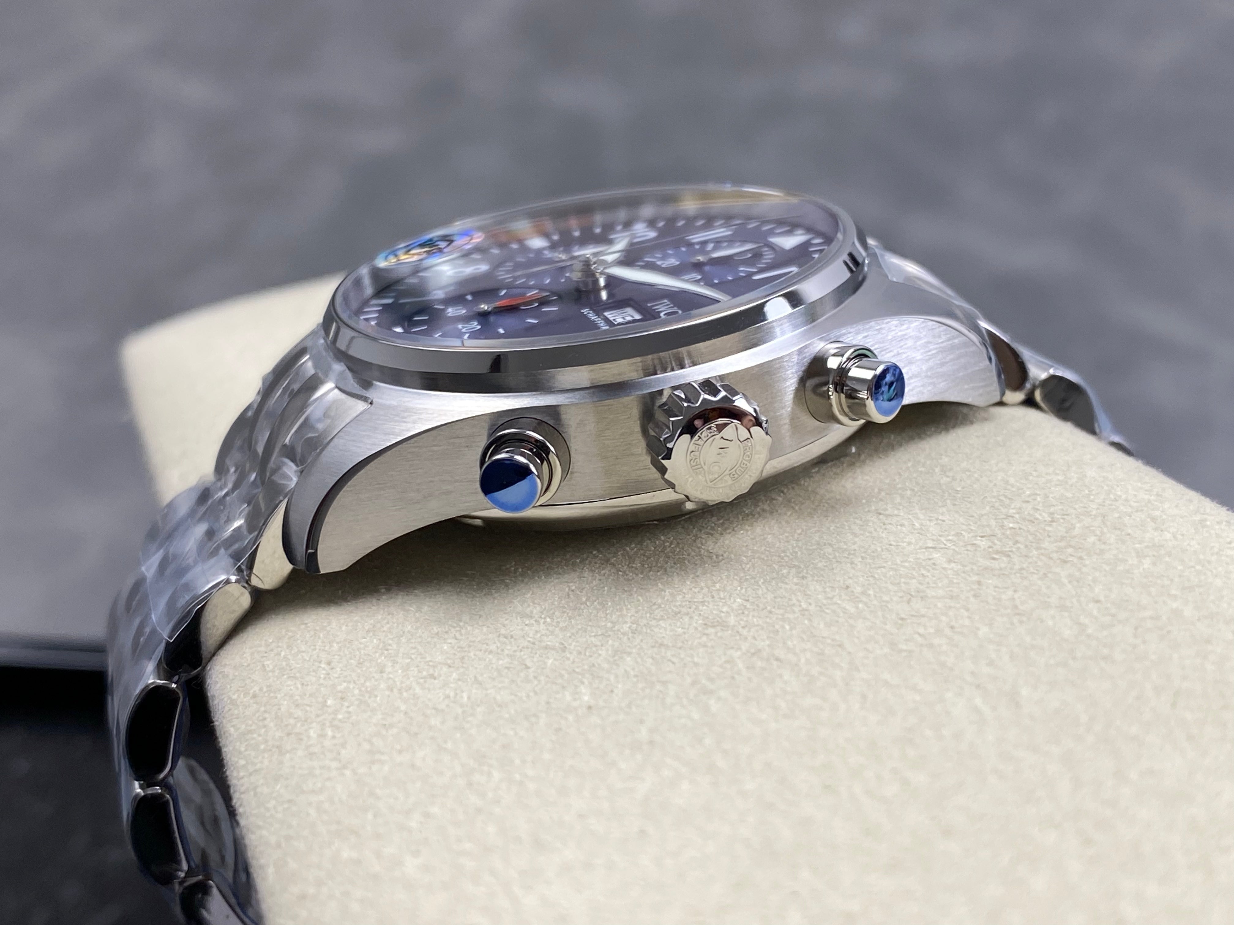 IWC Pilot's Chronograph 41 Blue Dial Steel Case