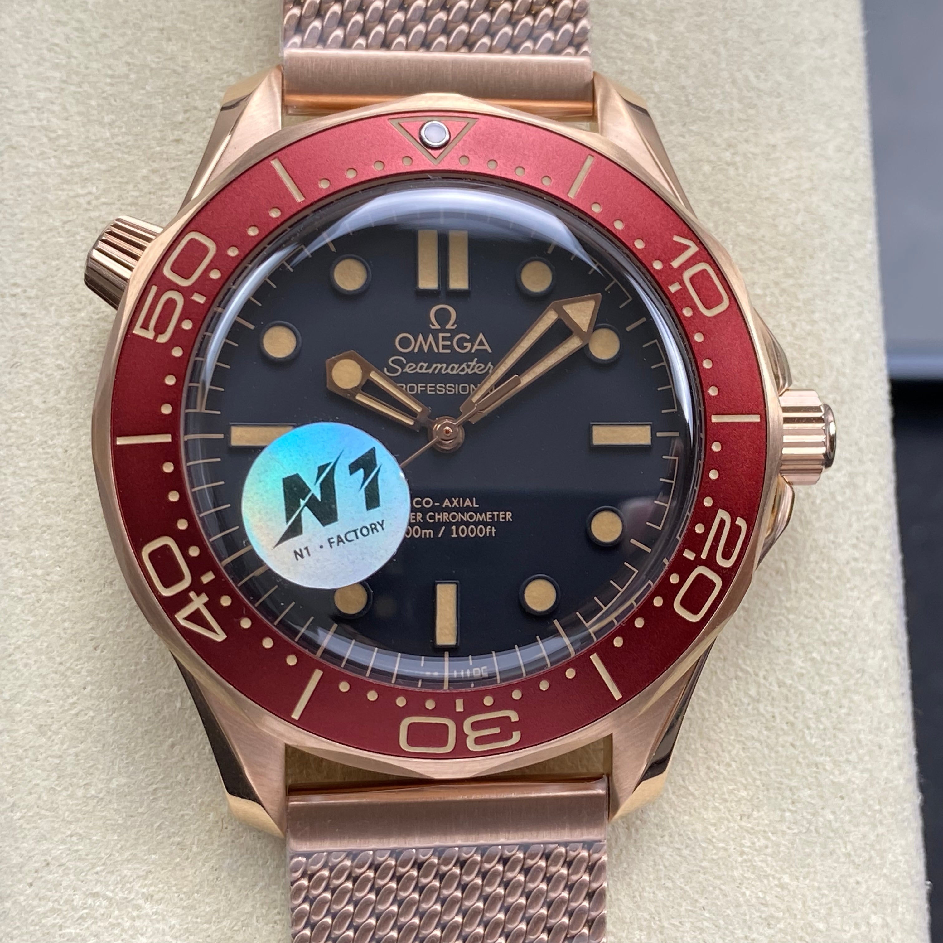 Omega Seamaster Diver 300M Rose Gold 42mm Watch