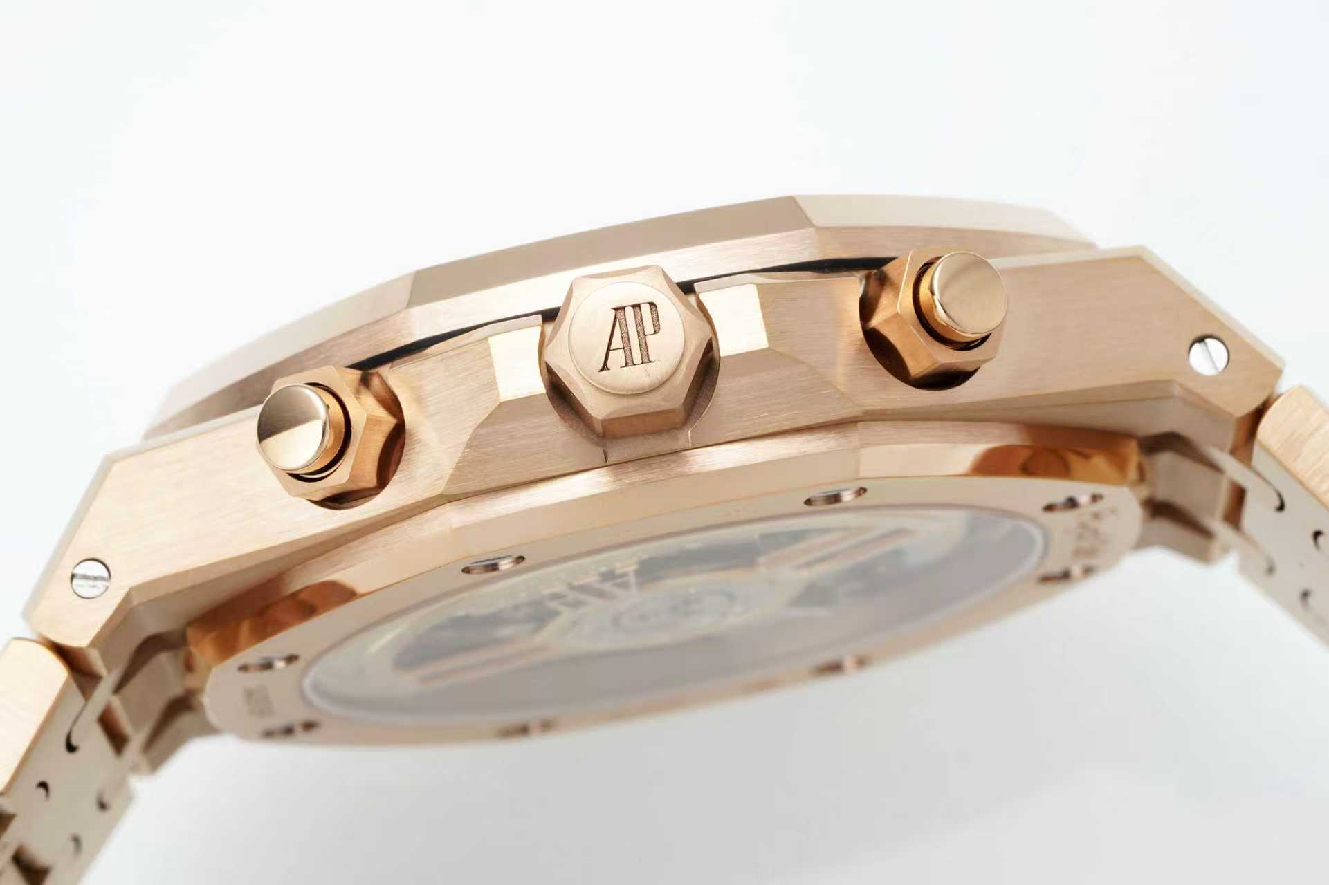Audemars Piguet Royal Oak Chronograph 41mm Rose Gold Blue Dial