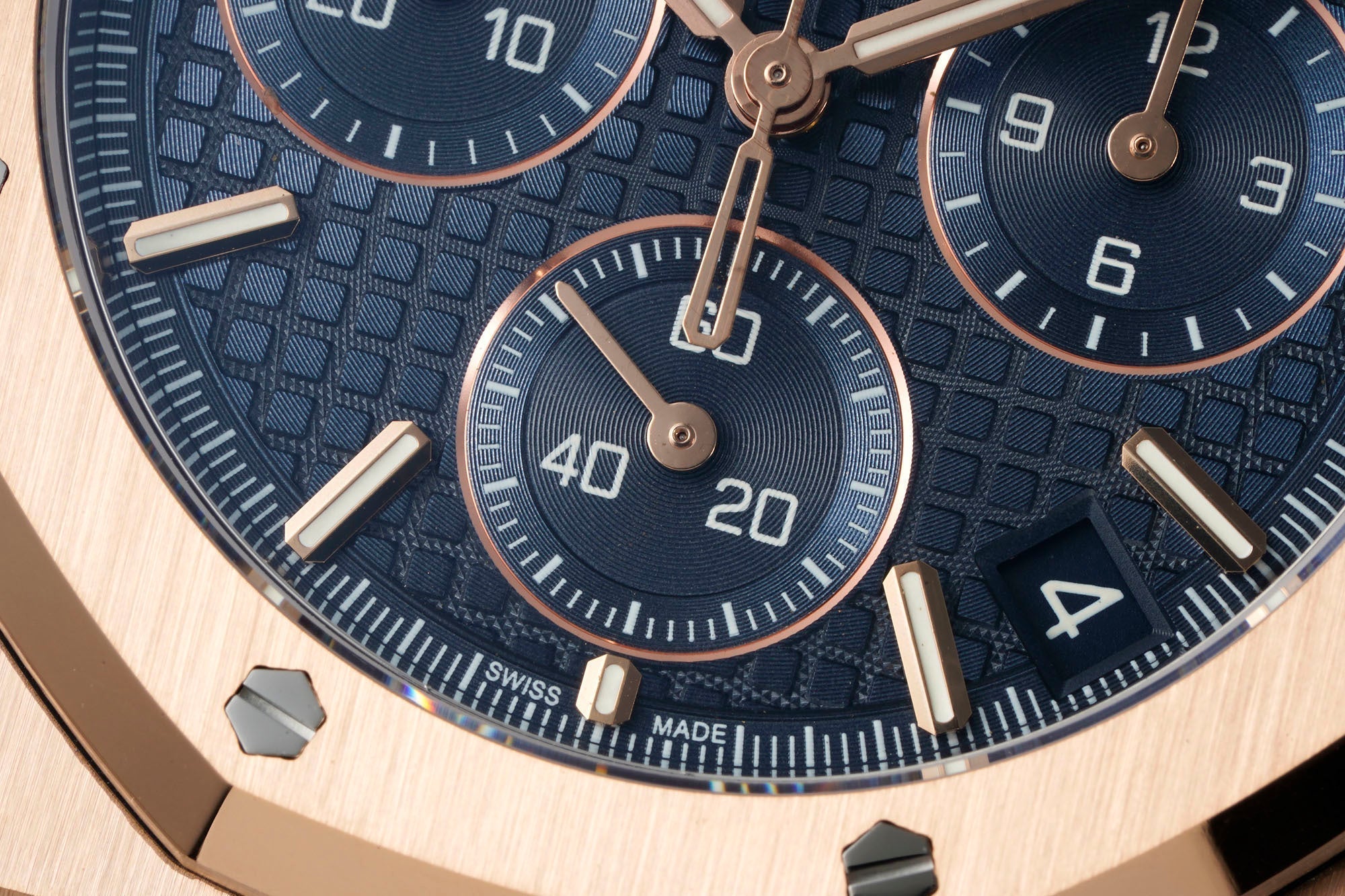Audemars Piguet Royal Oak Chronograph 41mm Rose Gold Blue Dial