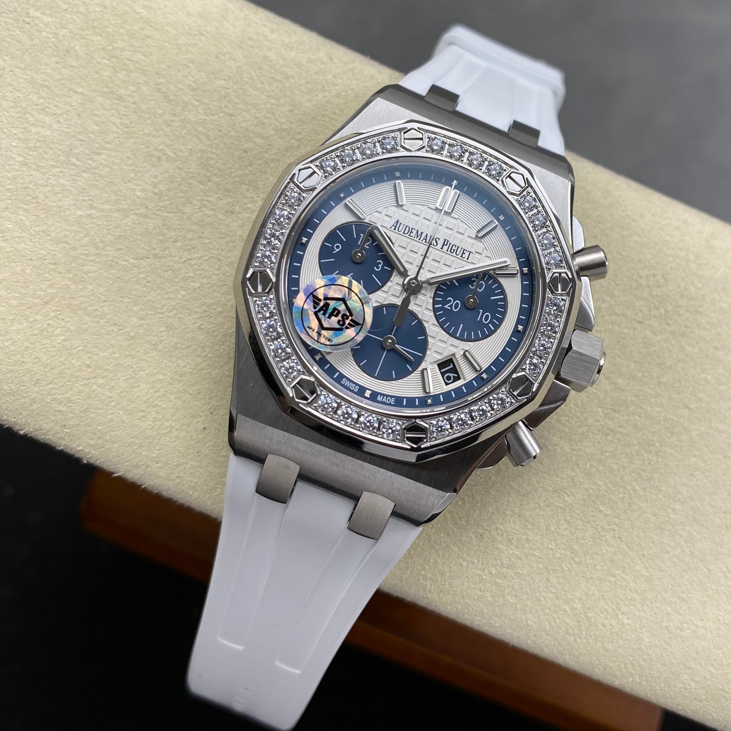 Audemars Piguet Royal Oak Chronograph 37mm White Blue Dial