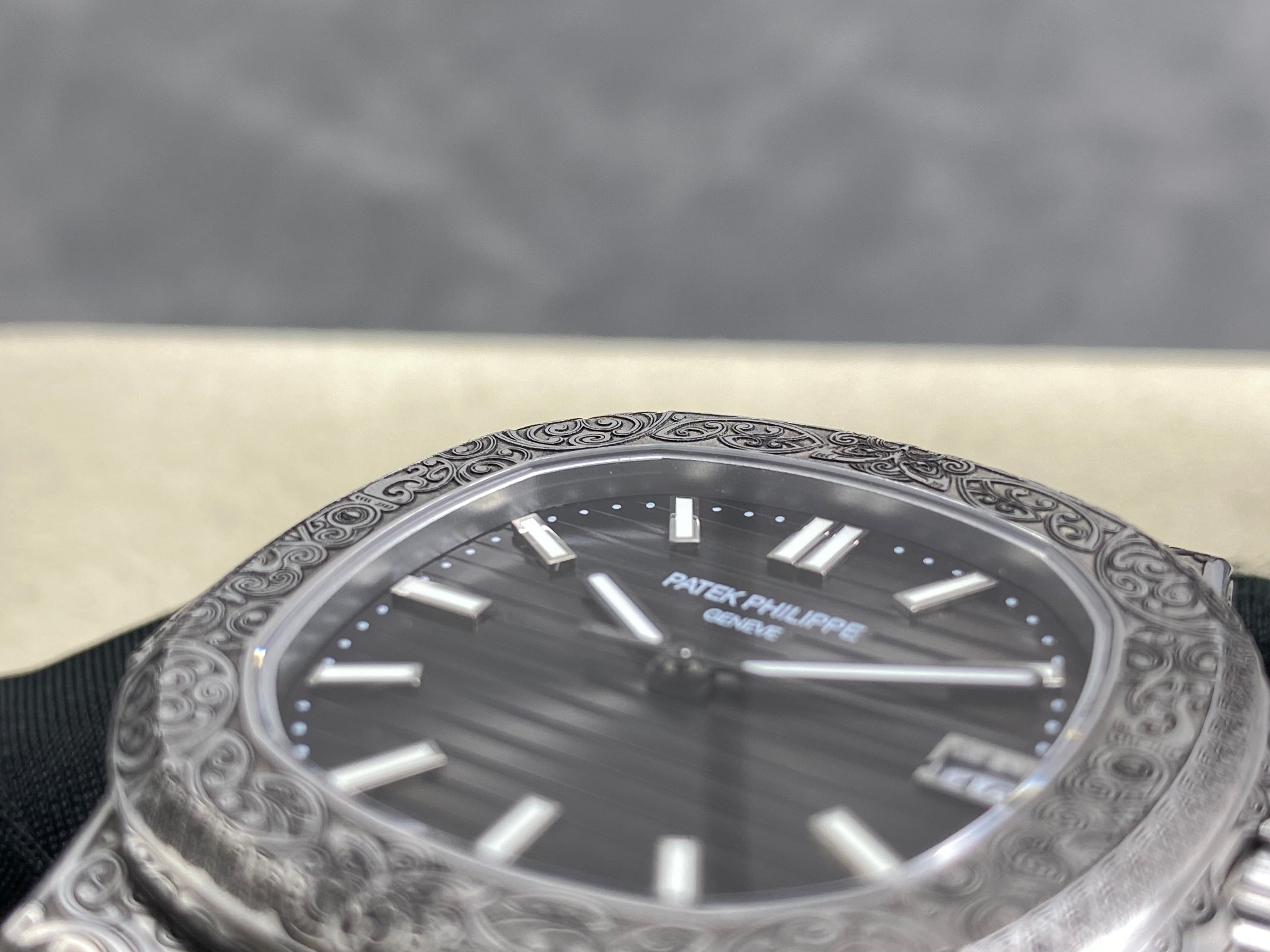 Patek Philippe Nautilus 5711 Maori Motif 40mm Dark Gray Dial Stainless Steel Case