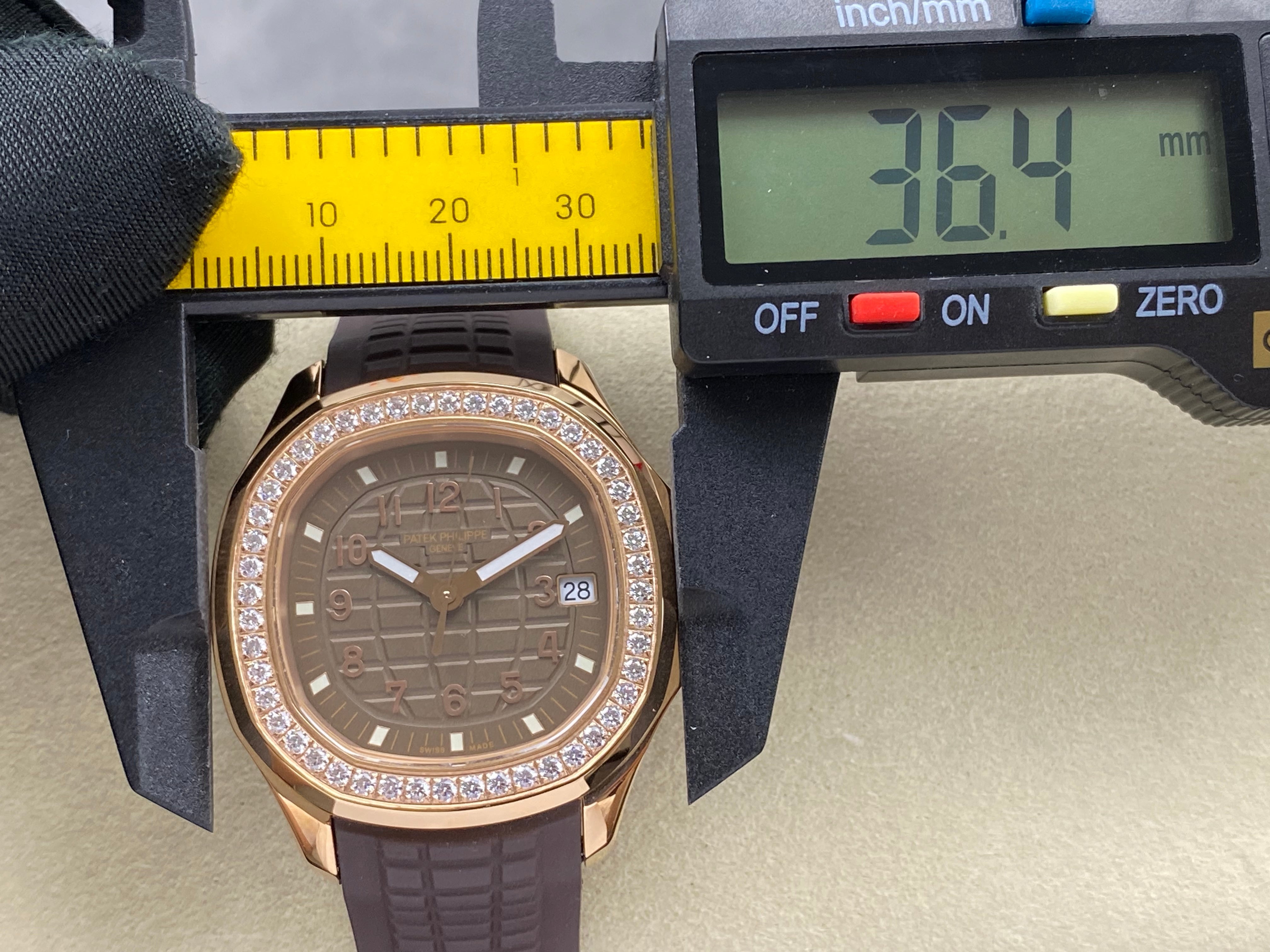 Patek Philippe Aquanaut 38.8mm Rose Gold Case Brown Rubber Strap