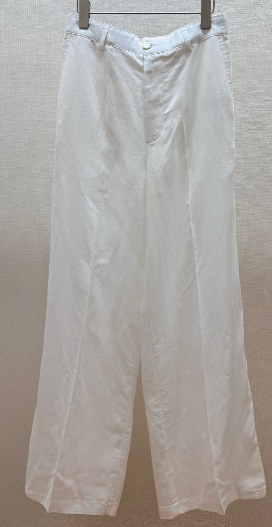 Dior 2026 Straight Trousers White Linen 628305