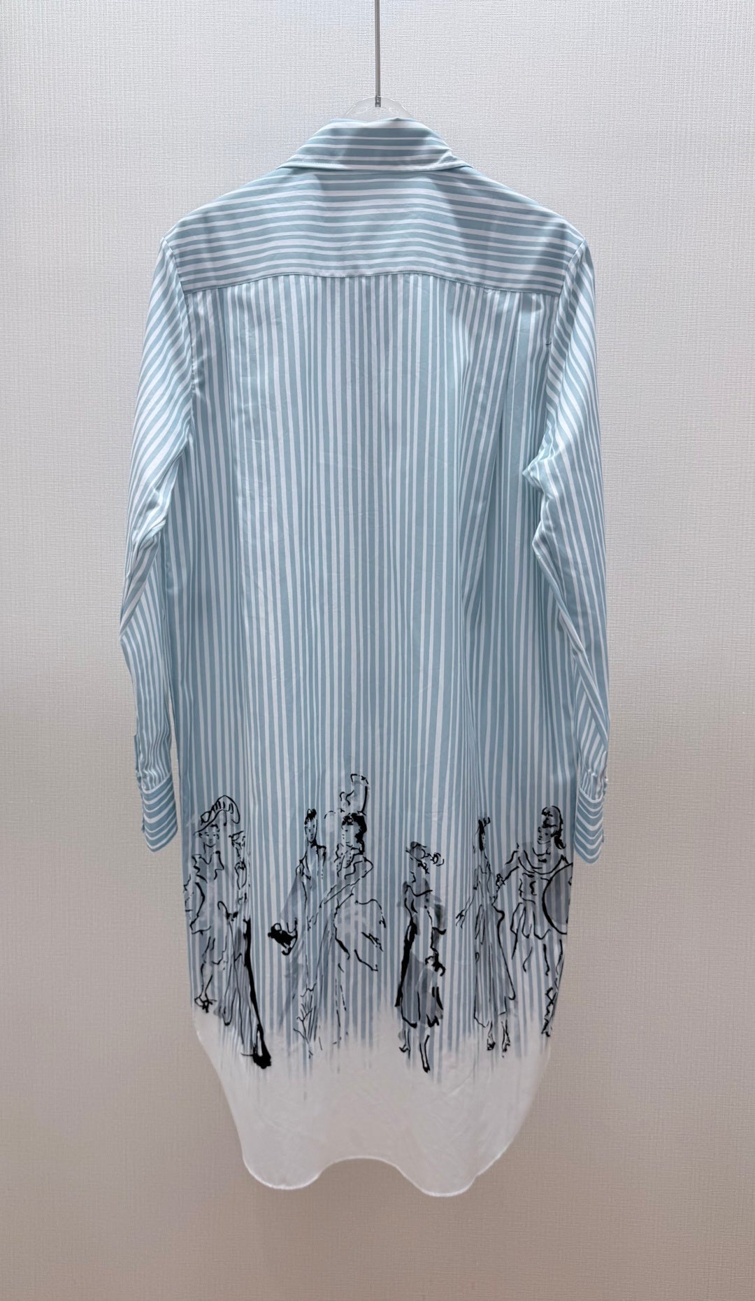 Dior 2026 Print Shirt Blue Cotton 628382