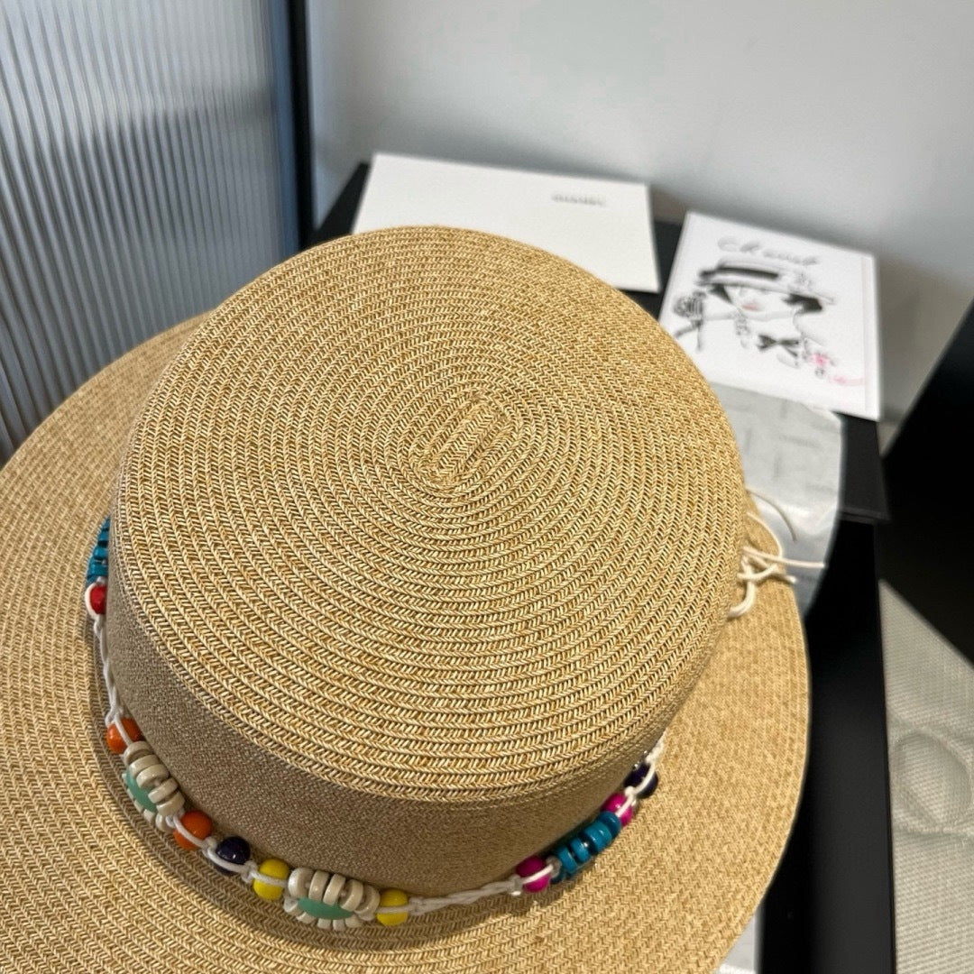 Celine Flat-top Straw Hat 175470