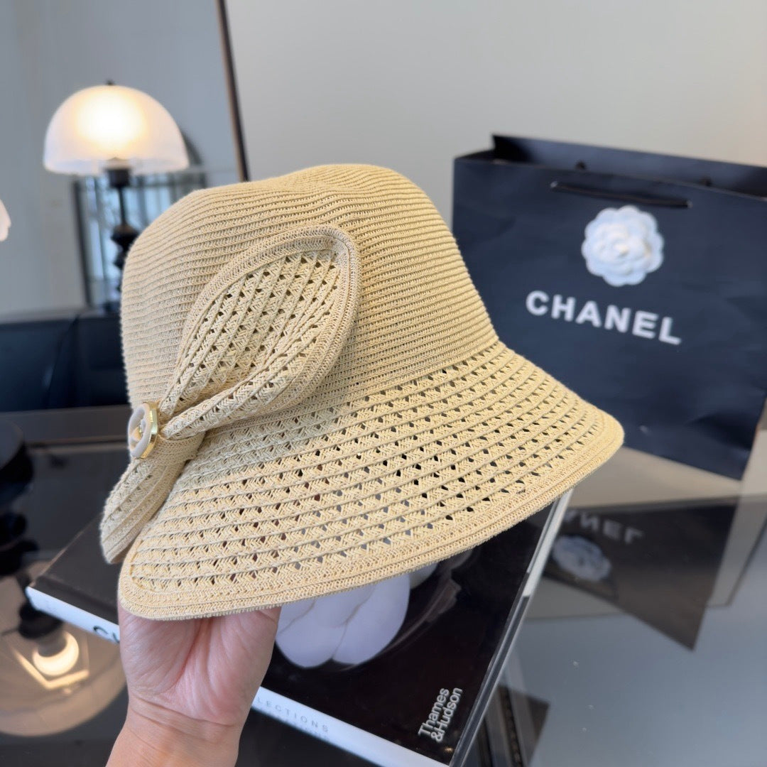 Chanel Bow Straw Hat 294985