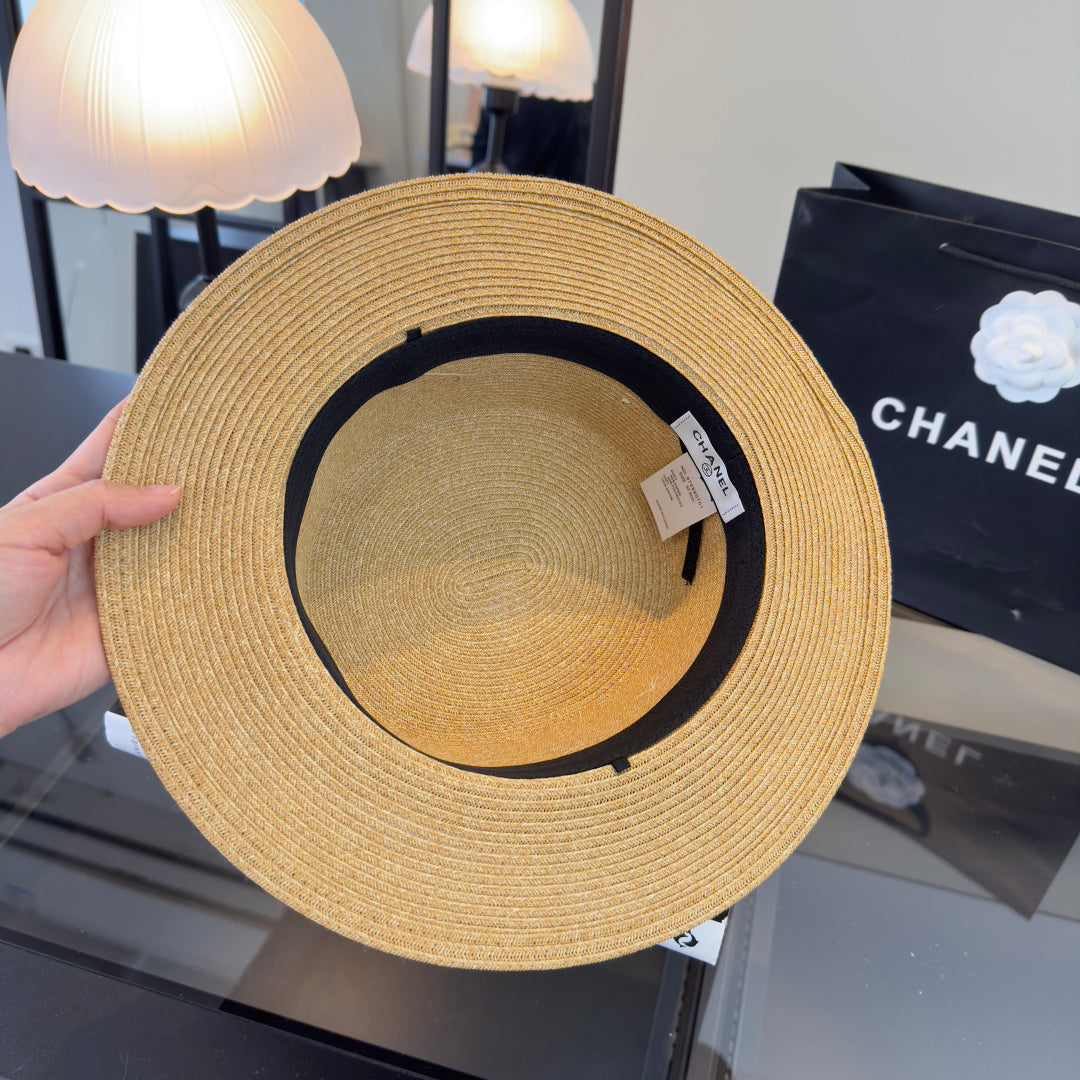 Chanel Lace Flower Straw Hat 323563