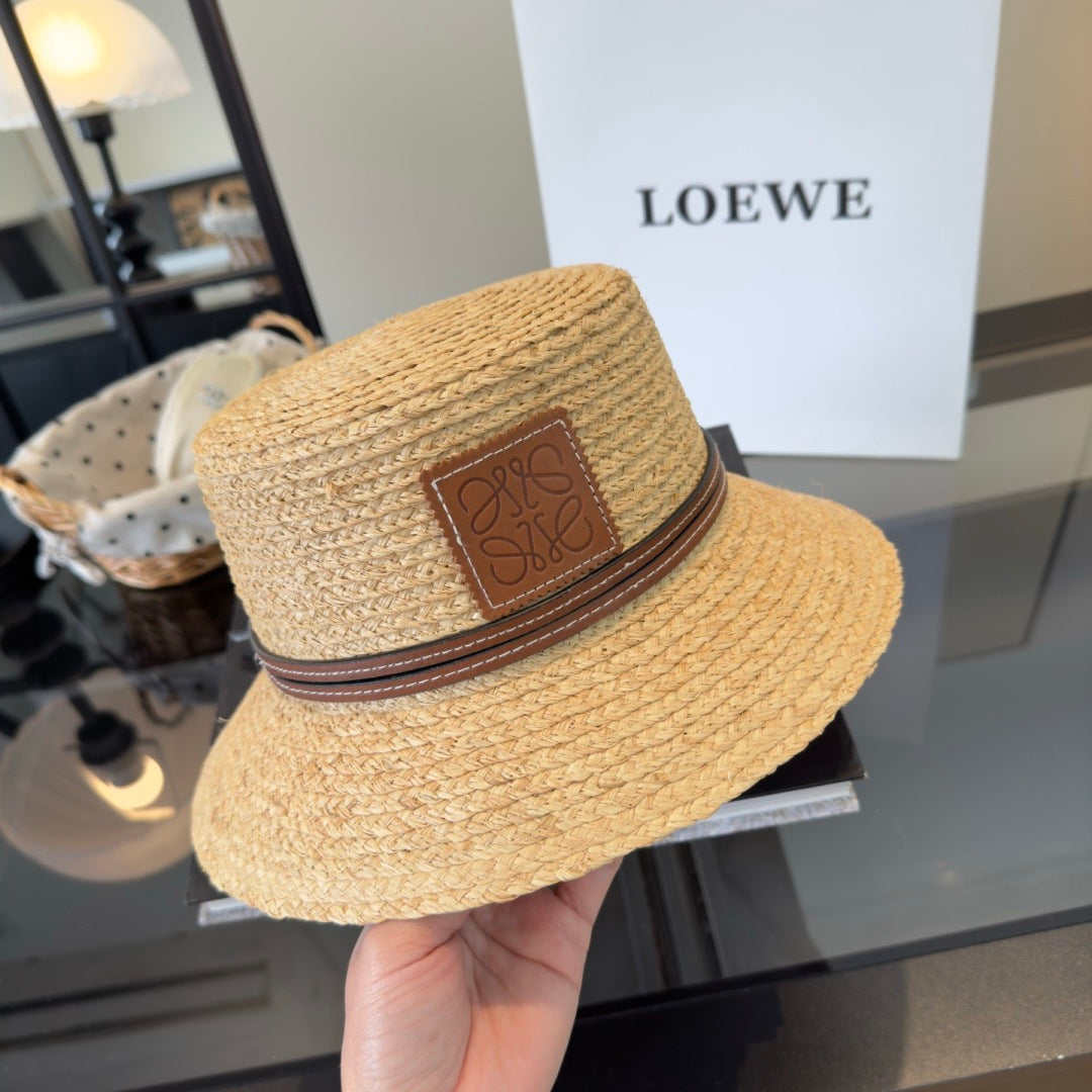Loewe Raffia Straw Bucket Hat 299791