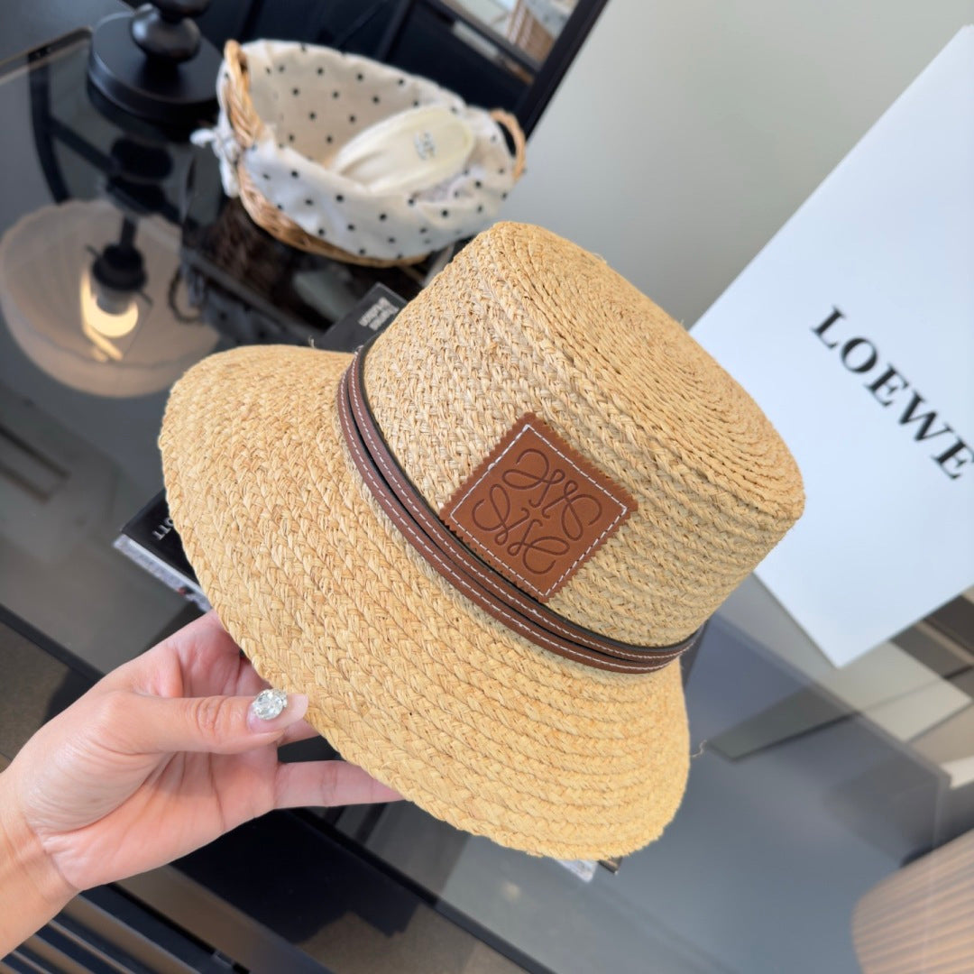 Loewe Raffia Straw Bucket Hat 299791