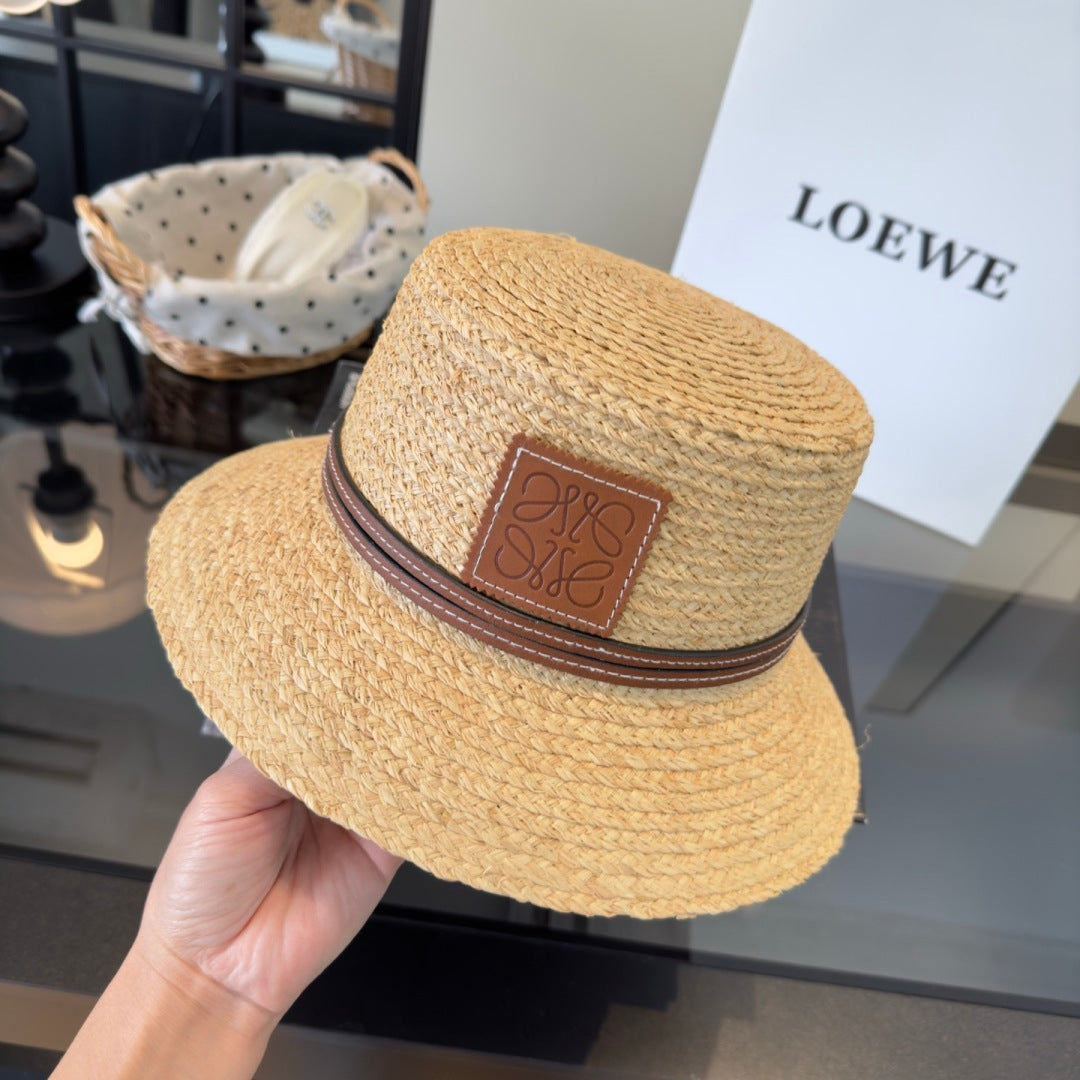 Loewe Raffia Straw Bucket Hat 299791