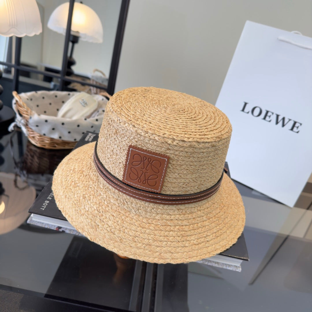 Loewe Raffia Straw Bucket Hat 299791