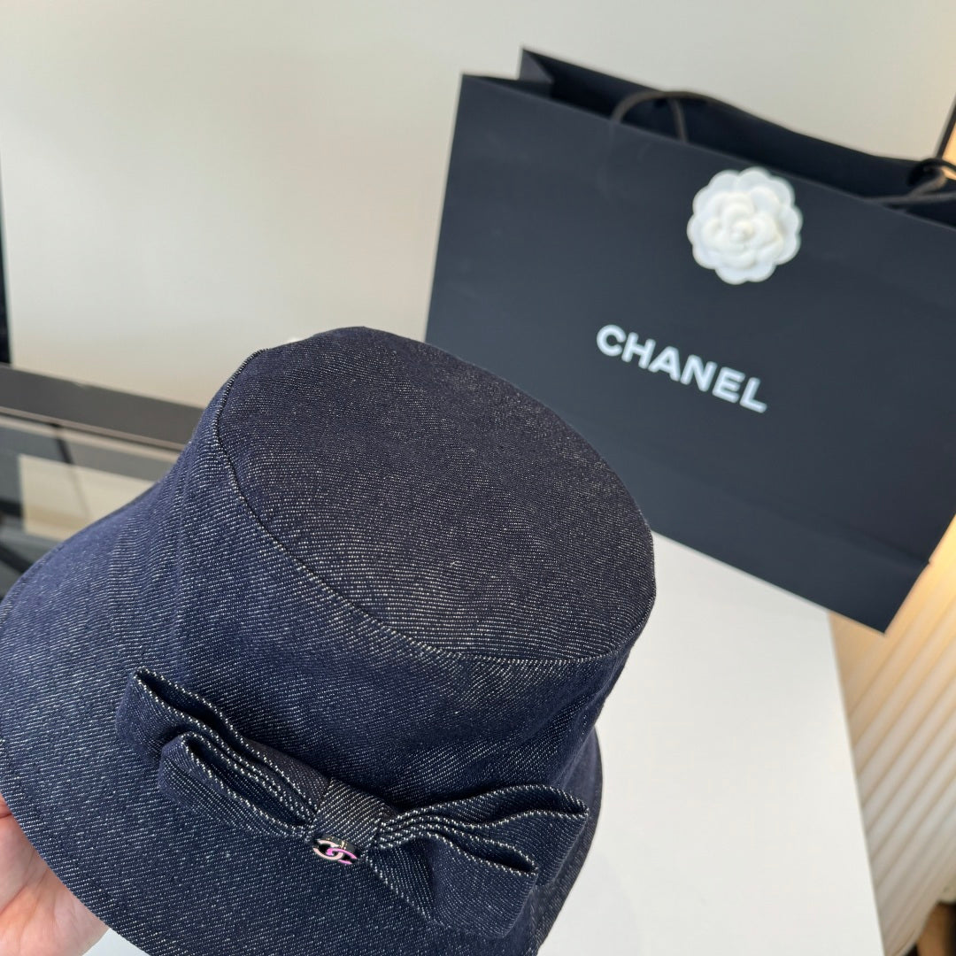 Chanel Denim Bucket Hat 380658
