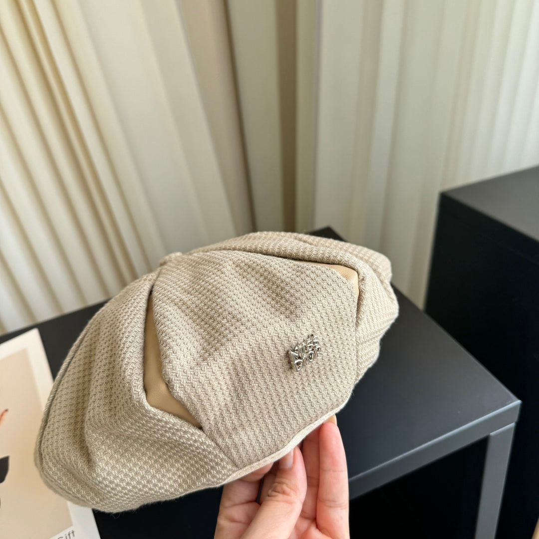 Dior Beret Beige Cotton 425673