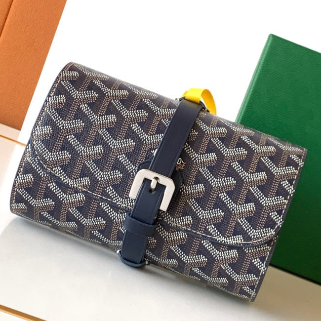 Goyard 2026 Double Travel Watch Case 16cm Canvas Cowhide