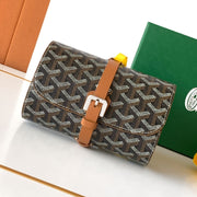 Goyard 2026 Double Travel Watch Case 16cm Canvas Cowhide