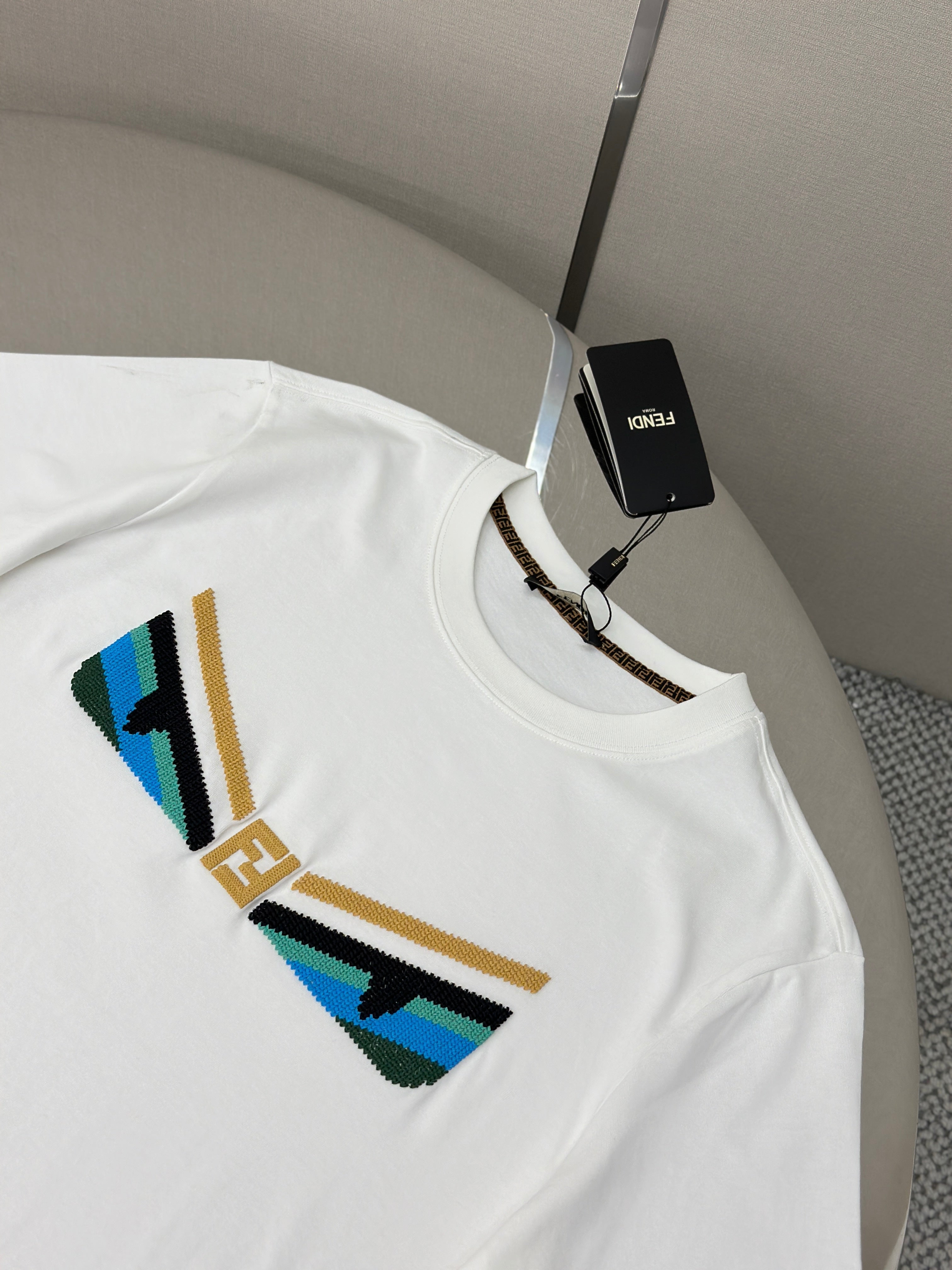 Fendi 2026 Short-Sleeve T-Shirt Cotton 739474