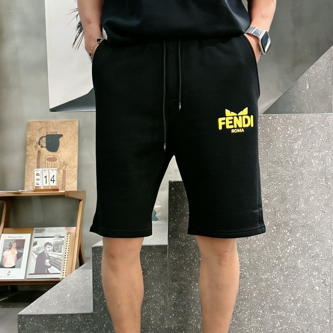 Fendi 2026 Men's Casual Shorts Cotton Fabric 802173