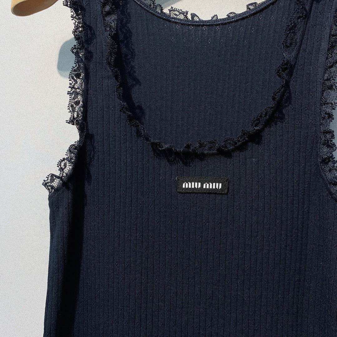 MiuMiu 2026 Set Navy Wool 392889
